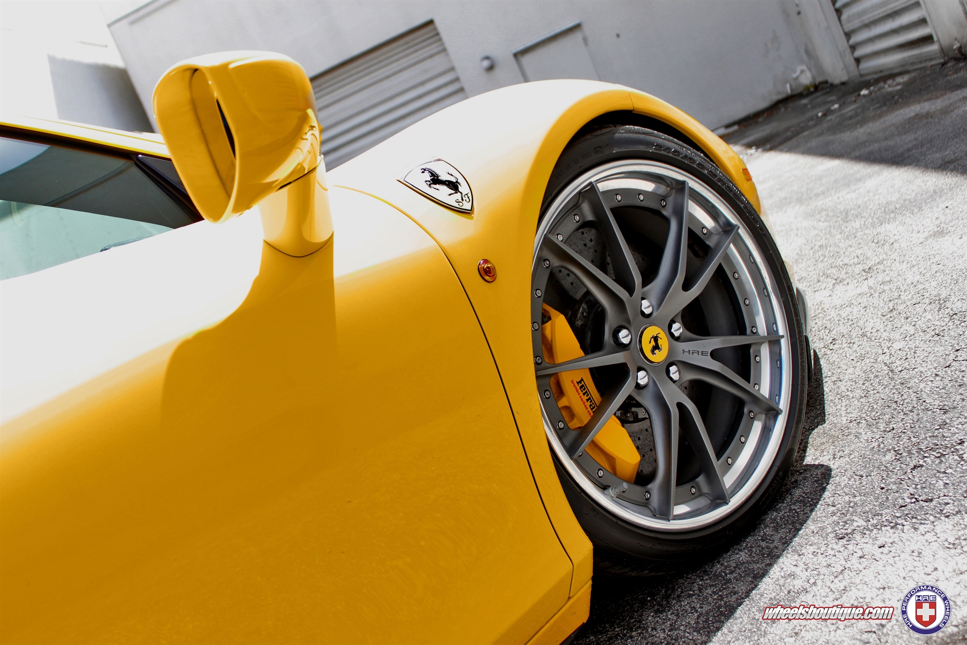 Ferrari 458 | Giallo Modena | on HRE S104 | Frozen Dark Clear