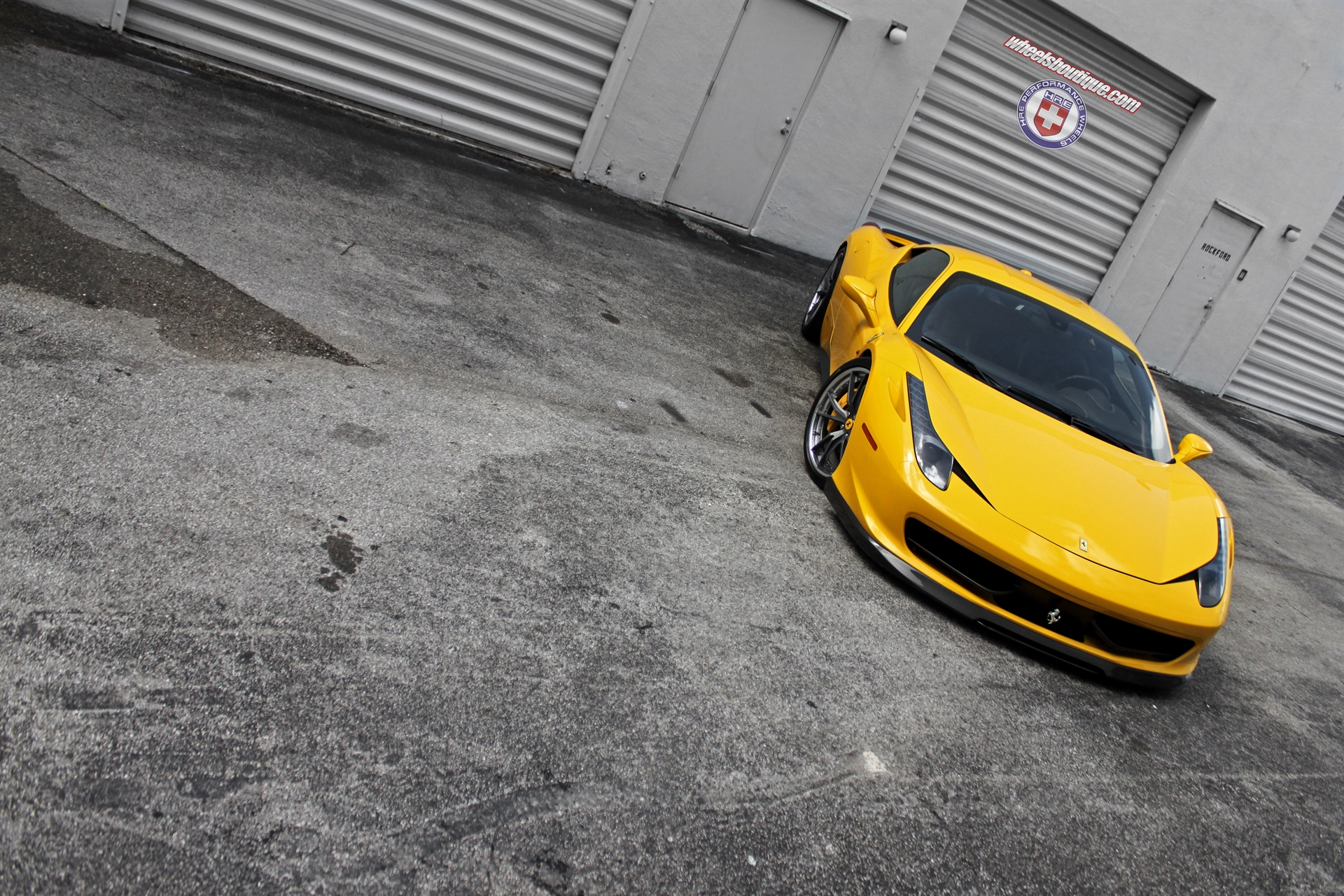 Ferrari 458 | Giallo Modena | on HRE S104 | Frozen Dark Clear