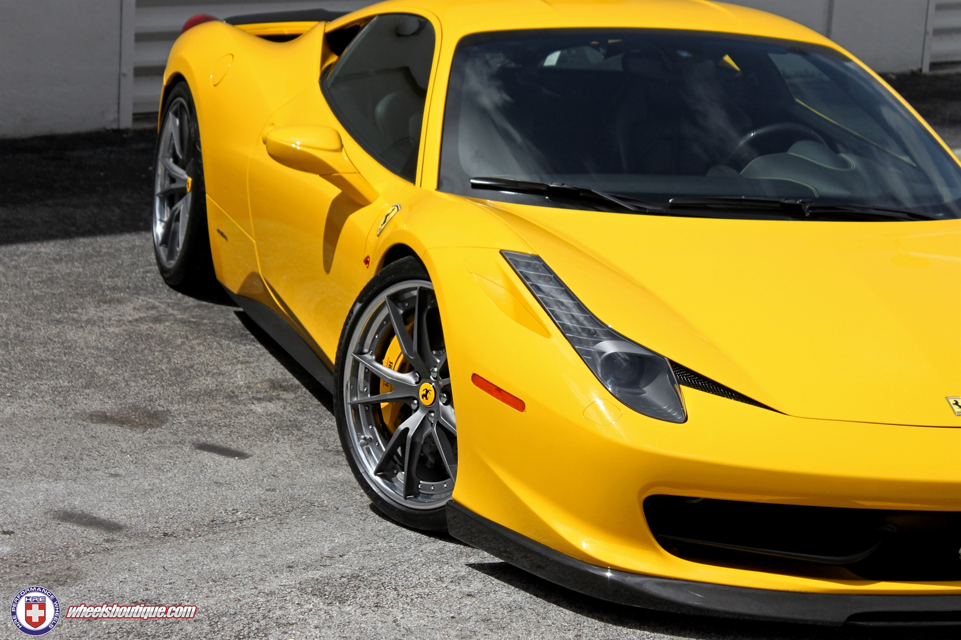 Ferrari 458 | Giallo Modena | on HRE S104 | Frozen Dark Clear