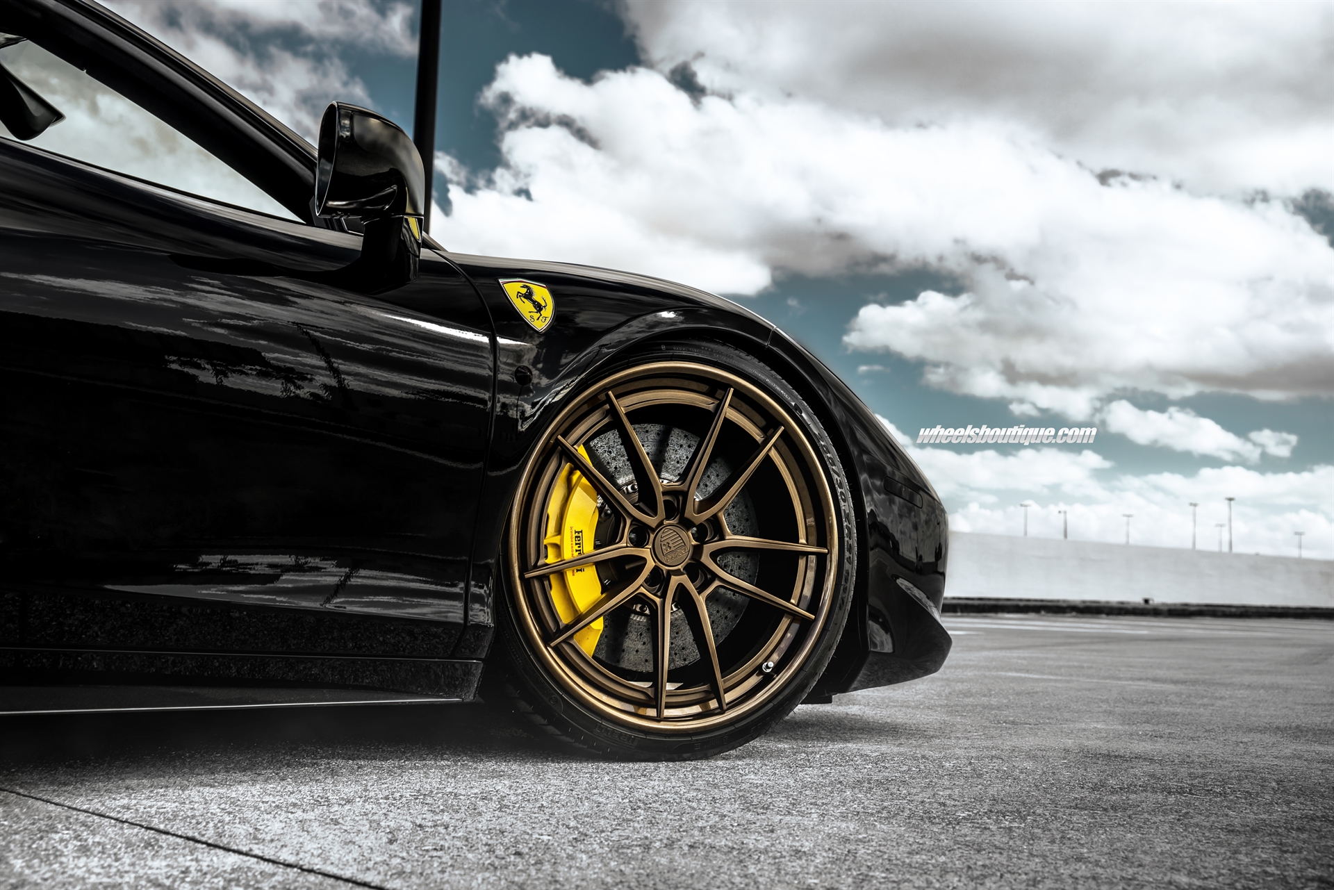 Ferrari 458 Spider | Nero | on ANRKY AN34 | Satin Bronze