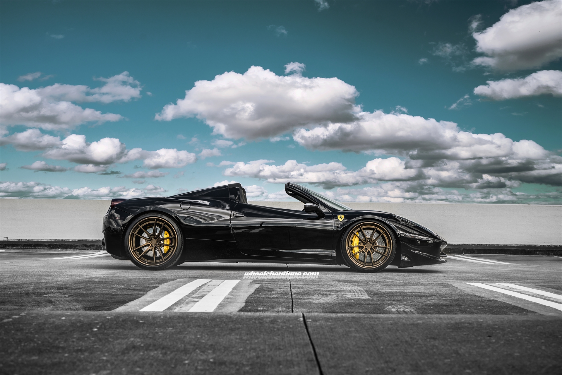 Ferrari 458 Spider | Nero | on ANRKY AN34 | Satin Bronze