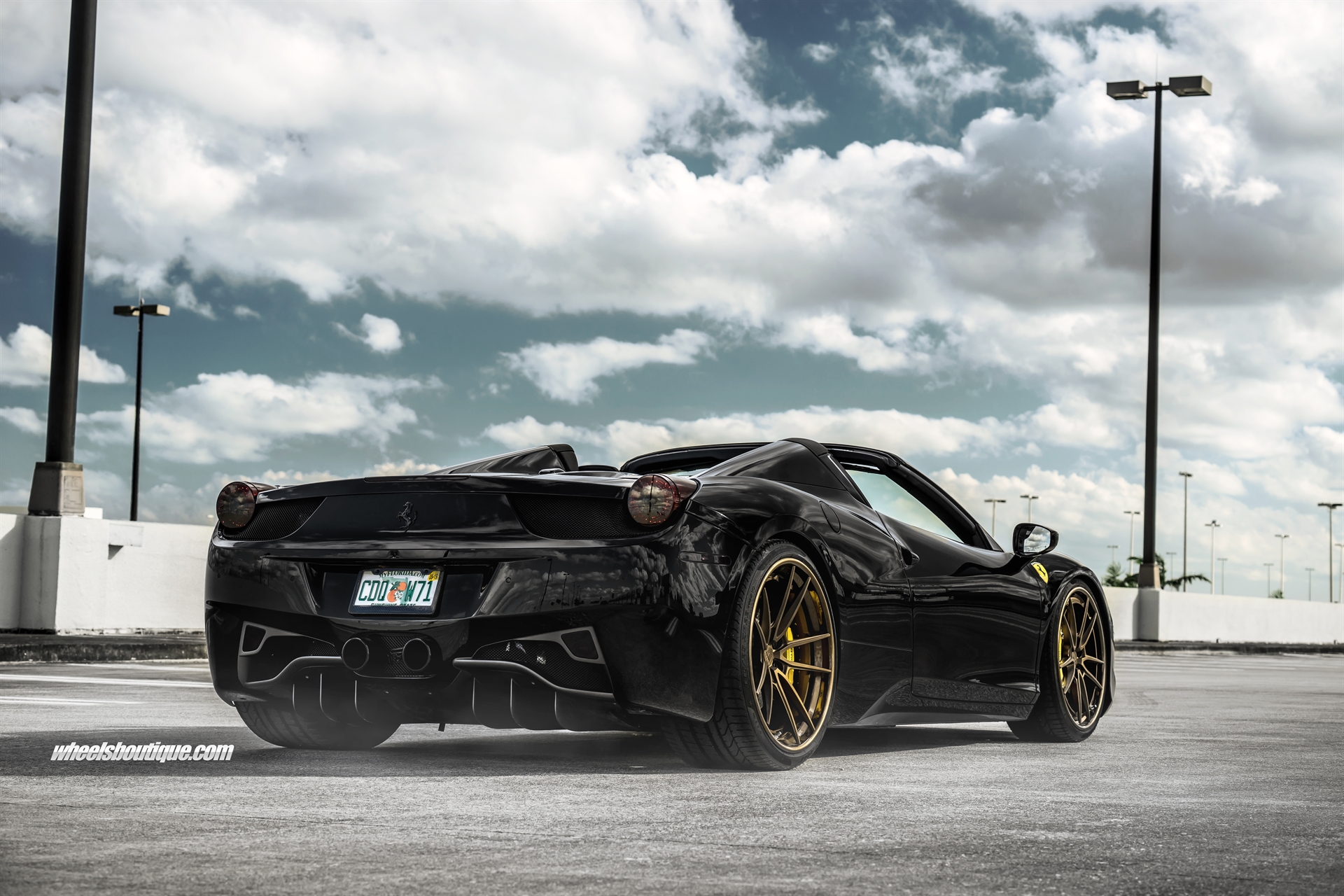 Ferrari 458 Spider | Nero | on ANRKY AN34 | Satin Bronze