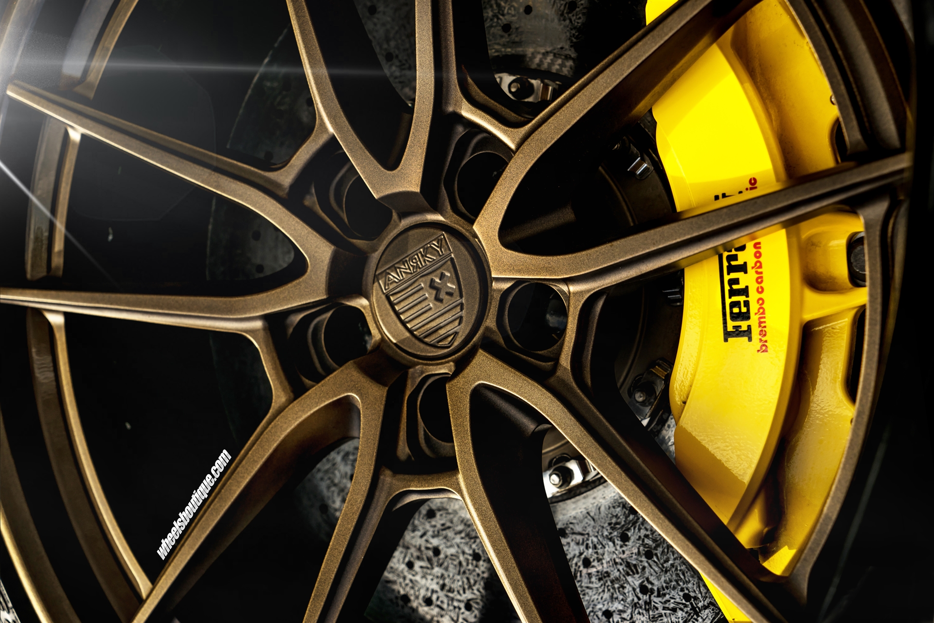 Ferrari 458 Spider | Nero | on ANRKY AN34 | Satin Bronze
