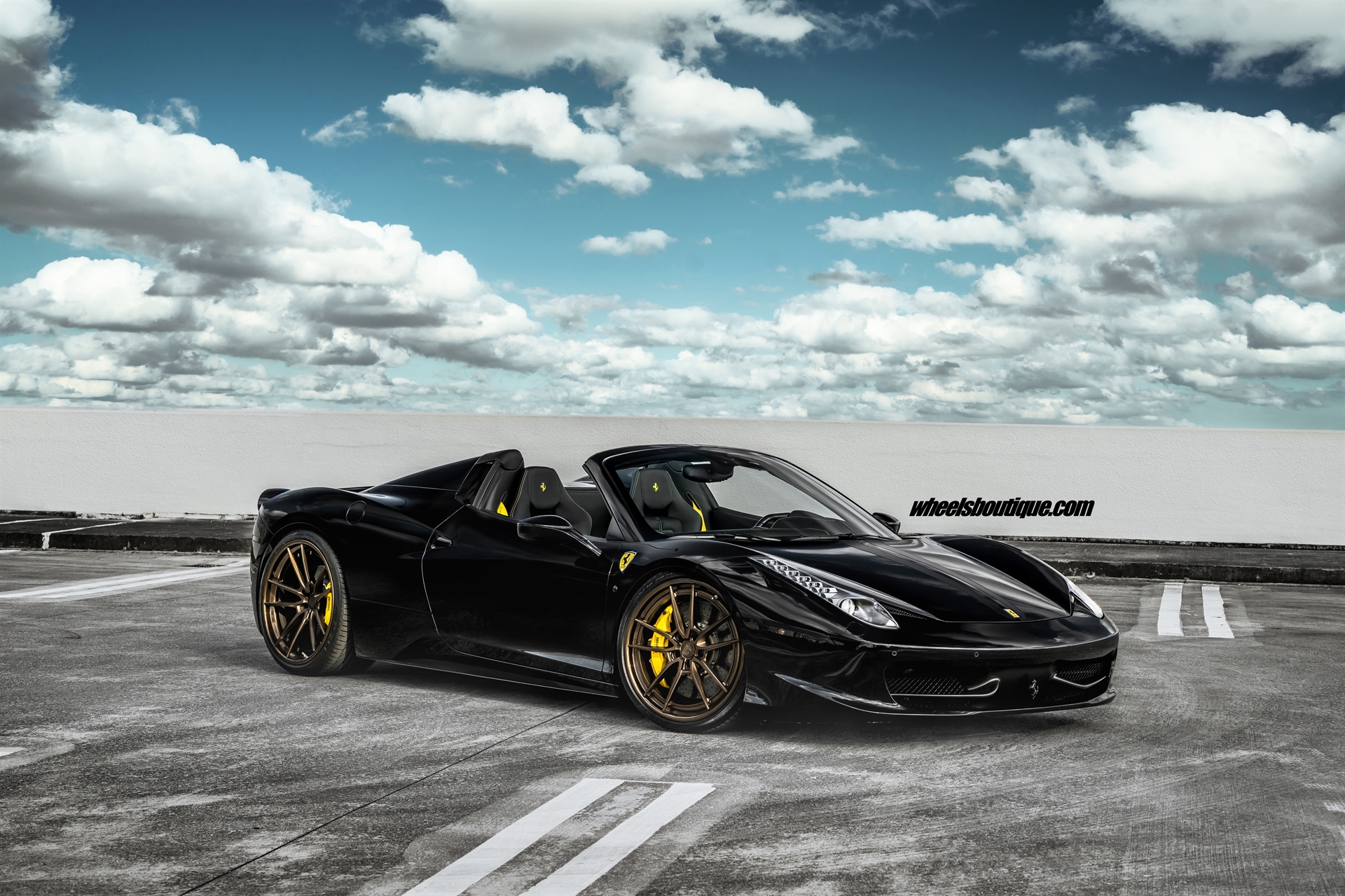 Ferrari 458 Spider | Nero | on ANRKY AN34 | Satin Bronze