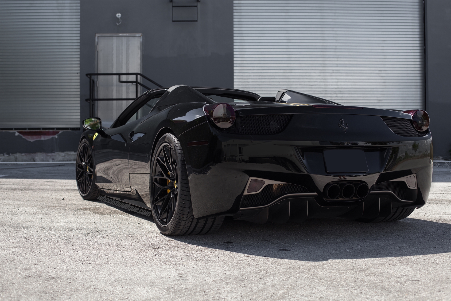 Ferrari 458 Spider | Nero | on HRE S200 | Satin Black