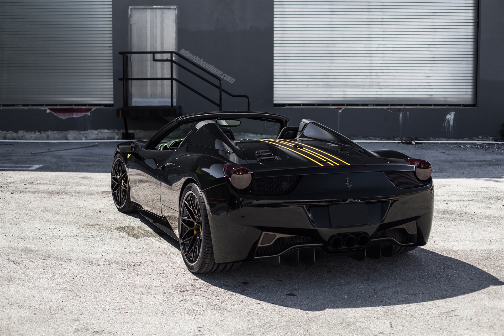 Ferrari 458 Spider | Nero | on HRE S200 | Satin Black