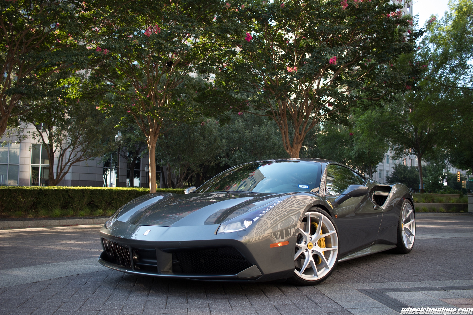 Ferrari 488 | Grigio Silverstone | on HRE P101 | Brushed Clear