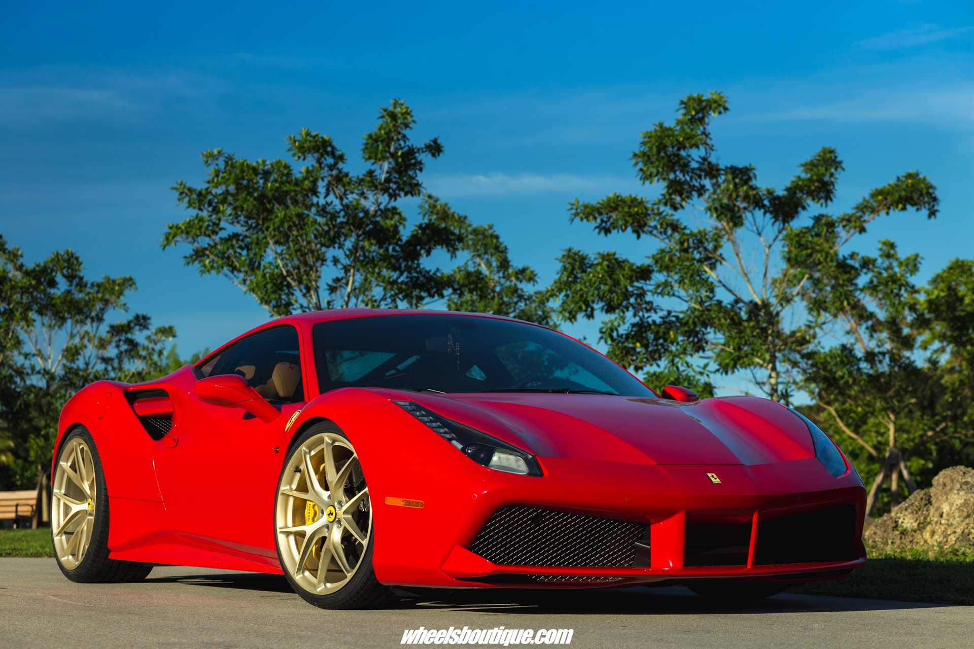 Ferrari 488 | Rosso Corsa | HRE P101 | Satin Champagne