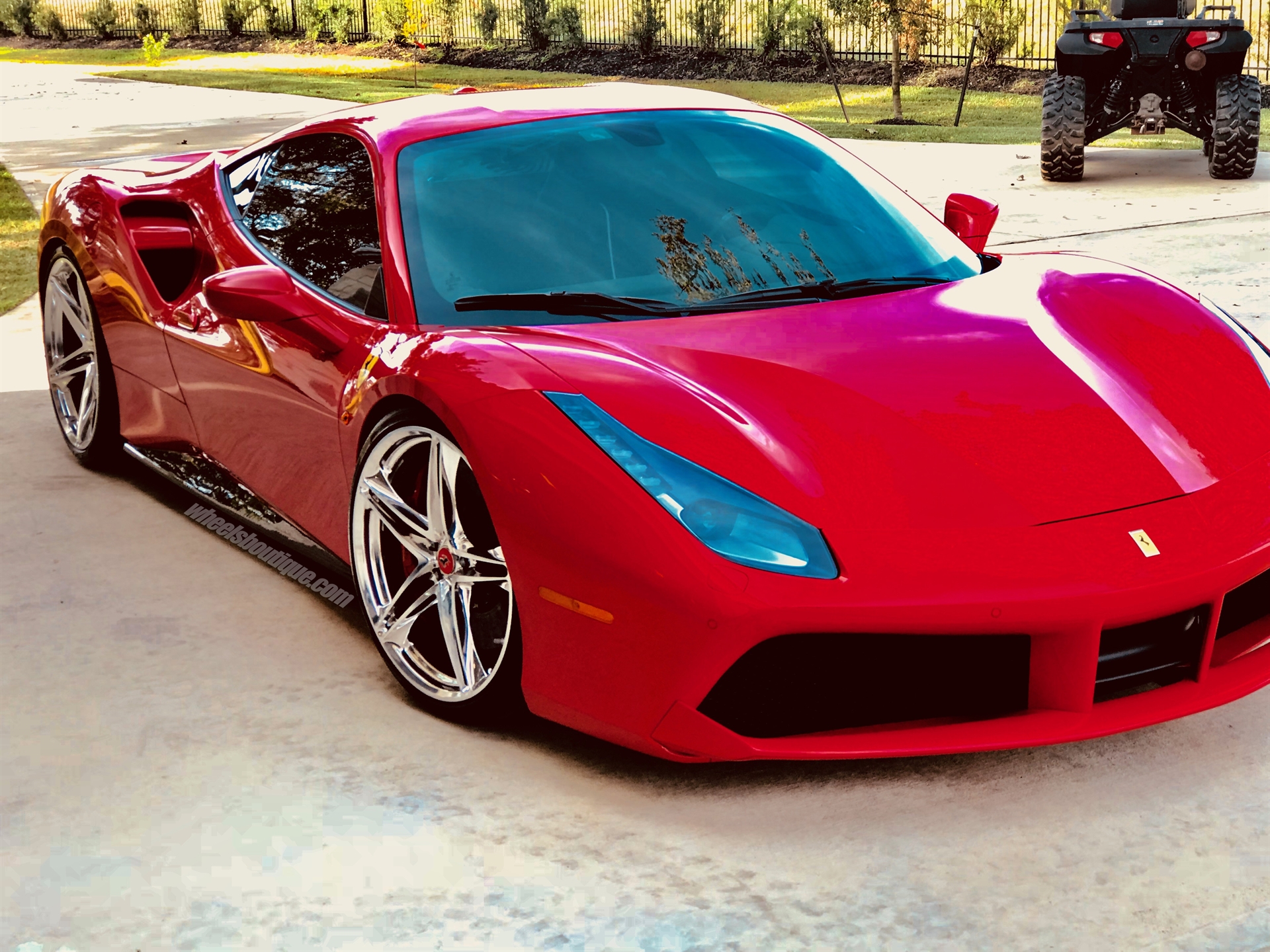 Ferrari 488 | Rosso Corsa | on HRE P207 | Polished Clear