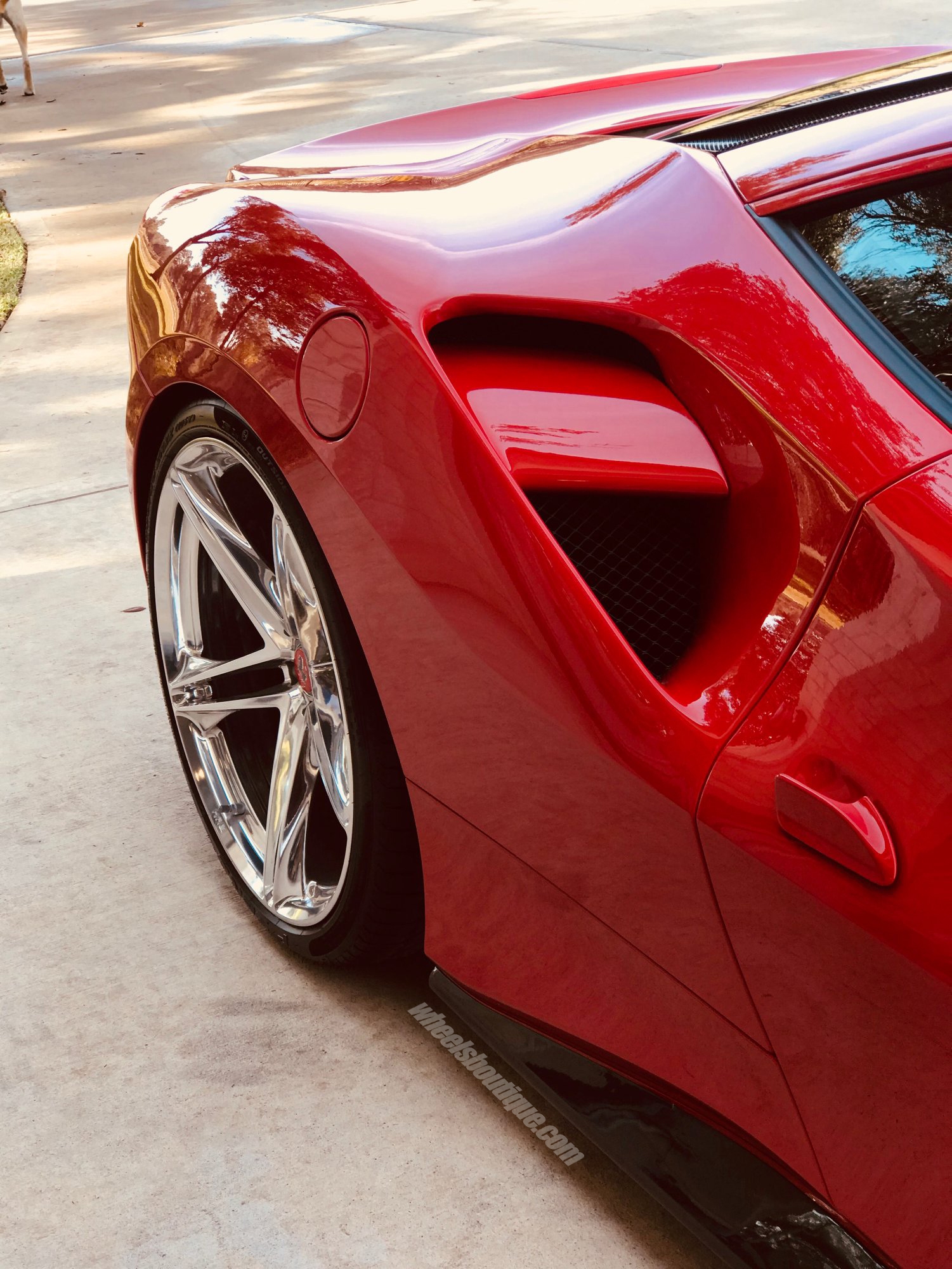 Ferrari 488 | Rosso Corsa | on HRE P207 | Polished Clear