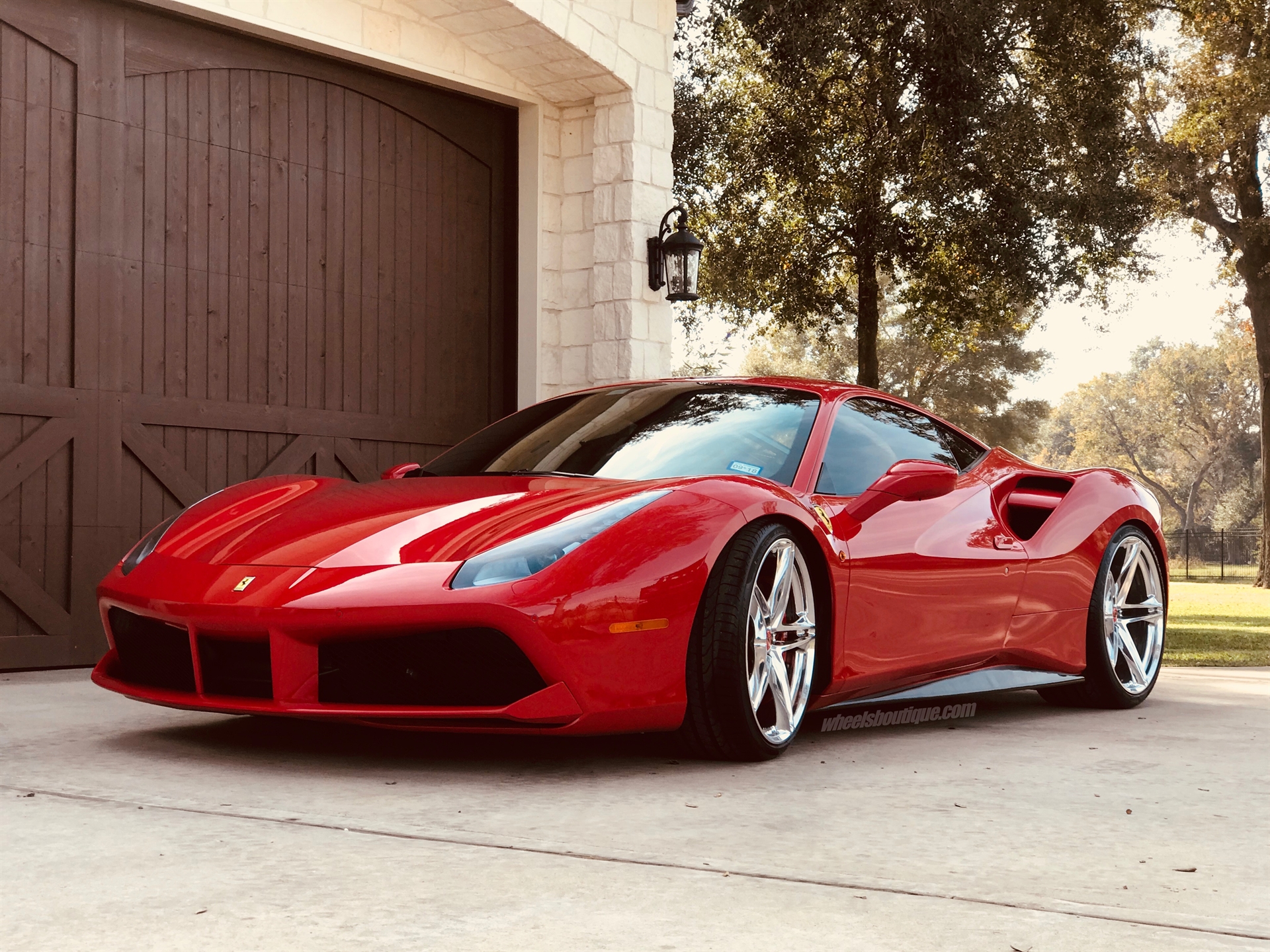 Ferrari 488 | Rosso Corsa | on HRE P207 | Polished Clear