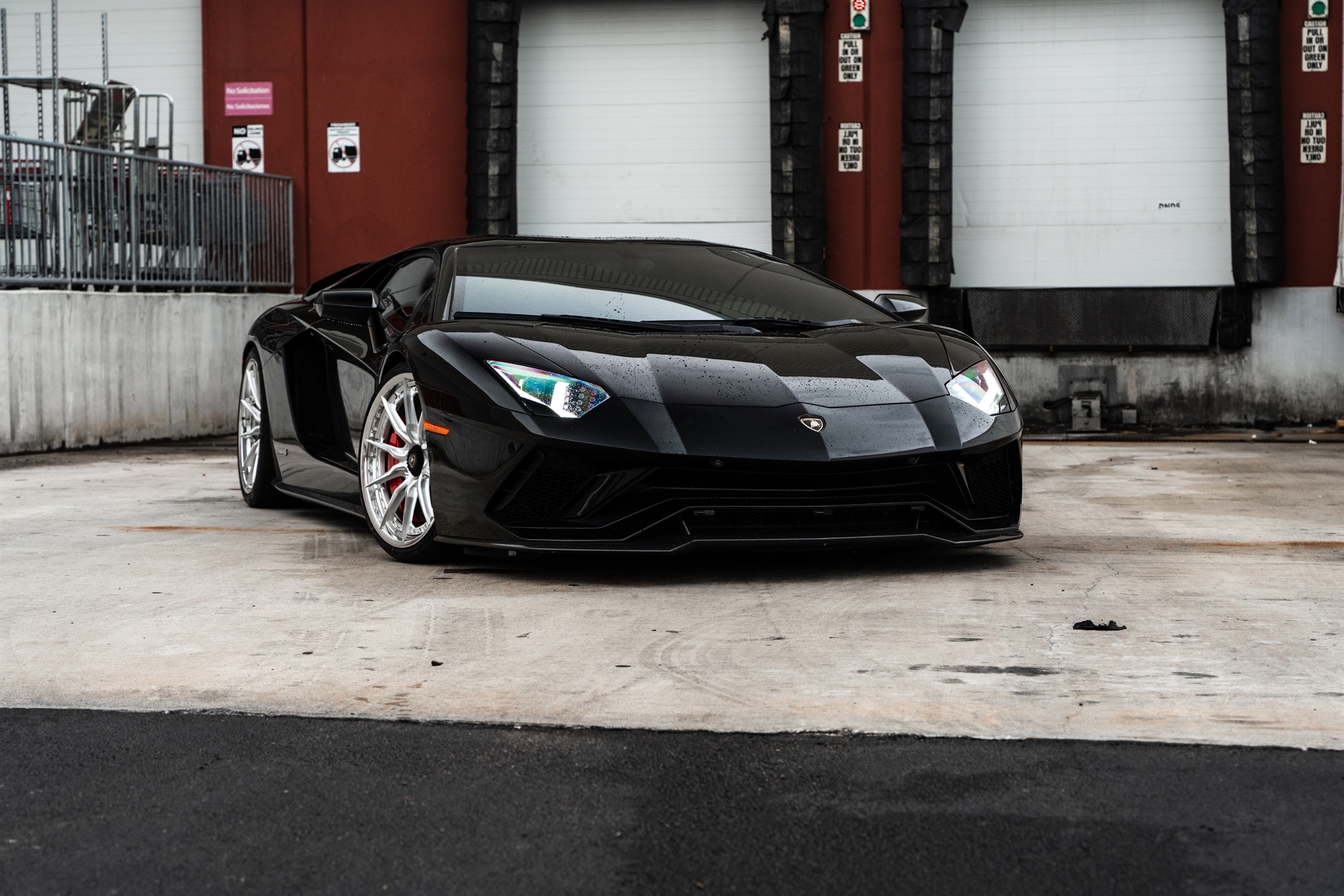 Lamborghini Aventador S | Nero Noctis | on HRE S104SC | Frozen Polished Clear