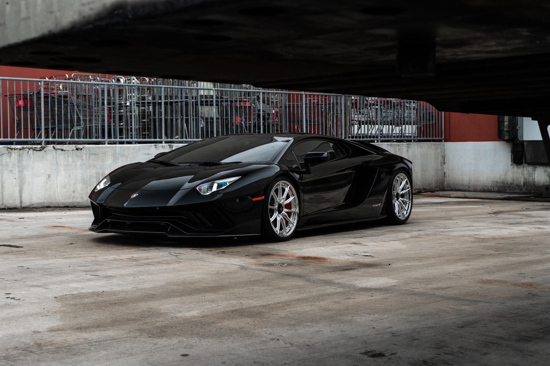 Lamborghini Aventador S | Nero Noctis | on HRE S104SC | Frozen Polished Clear