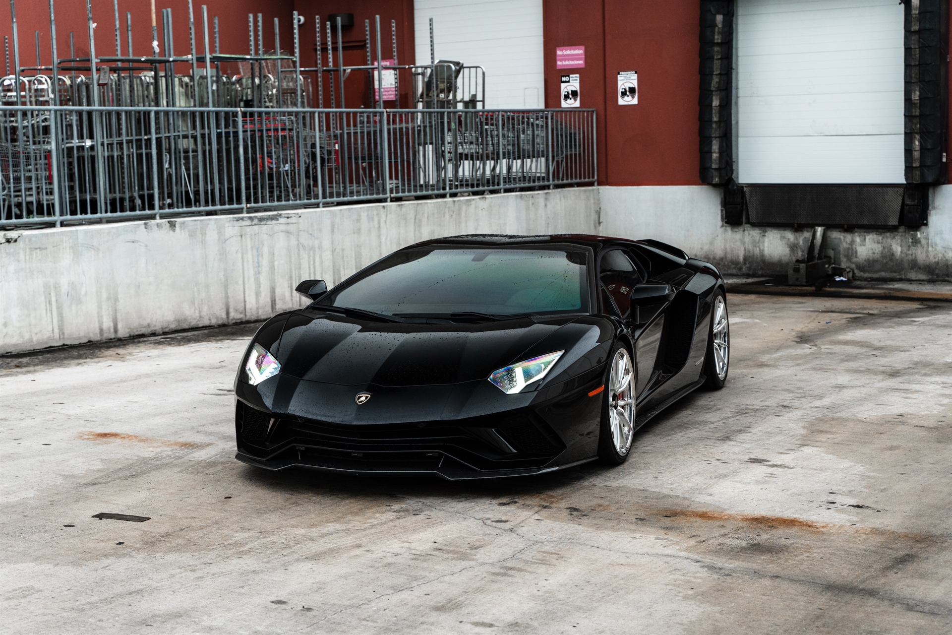 Lamborghini Aventador S | Nero Noctis | on HRE S104SC | Frozen Polished Clear