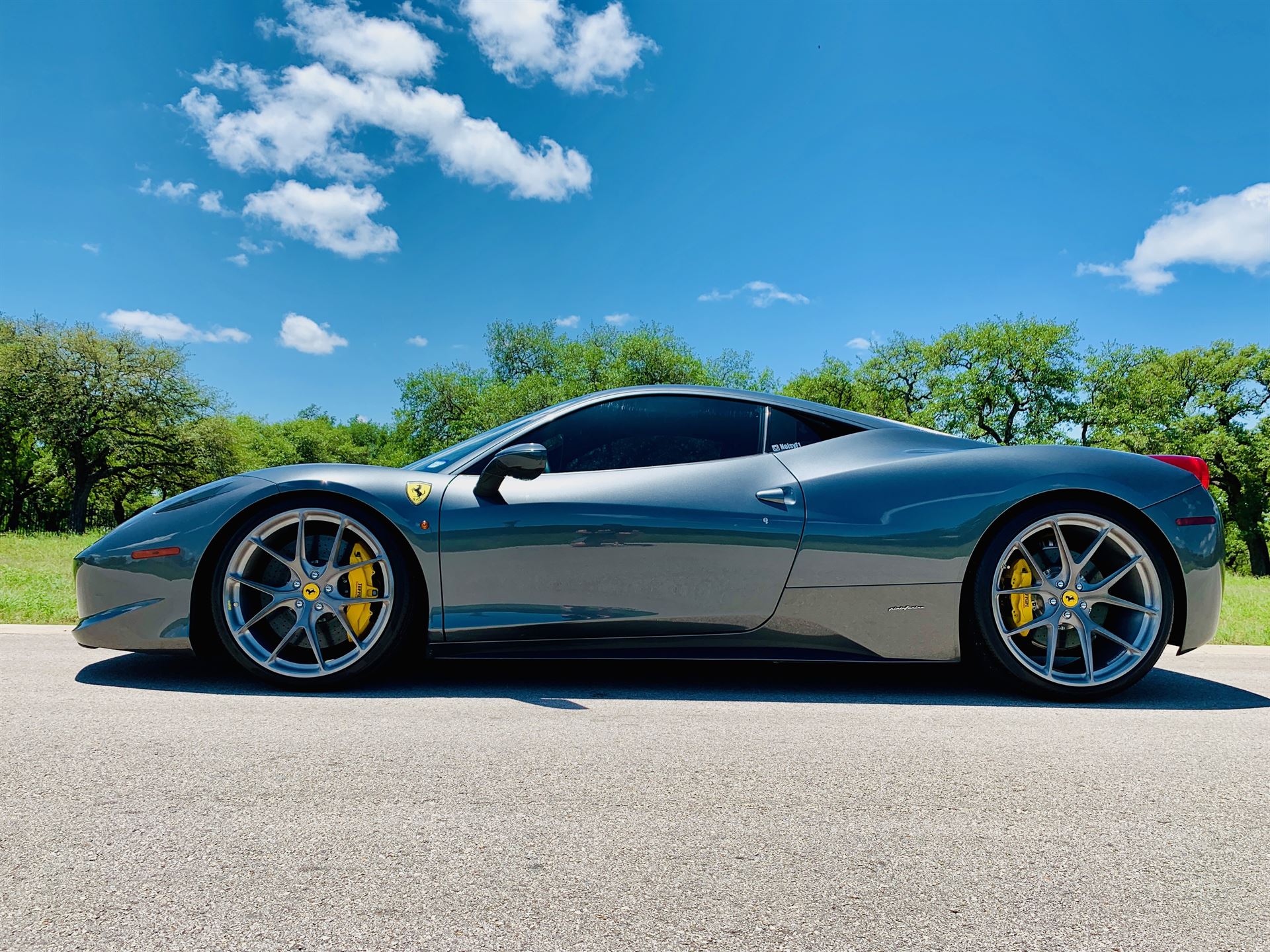 Ferrari 458 | Grigio Medio | on HRE P101 | Brushed Dark Clear