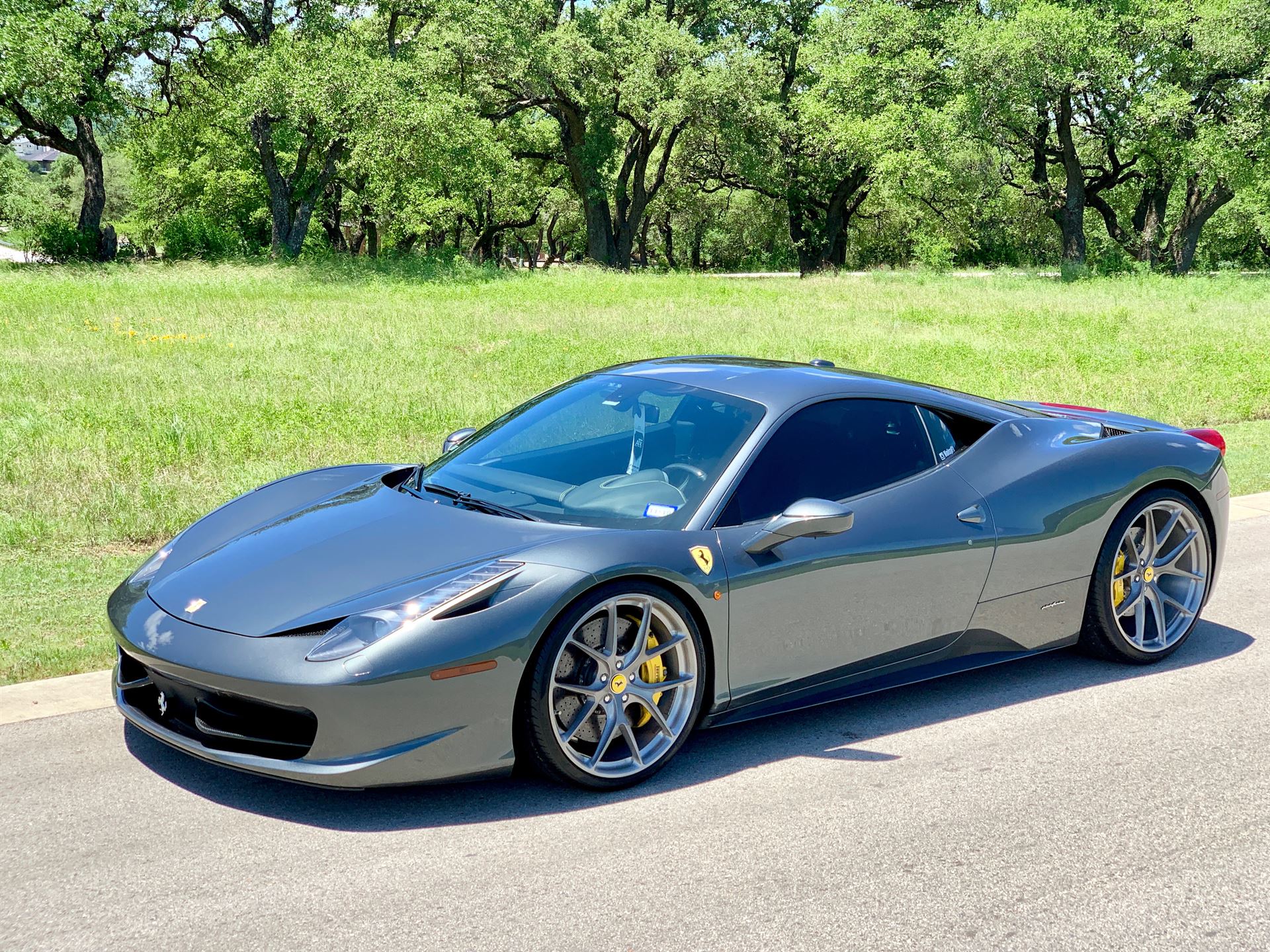 Ferrari 458 | Grigio Medio | on HRE P101 | Brushed Dark Clear