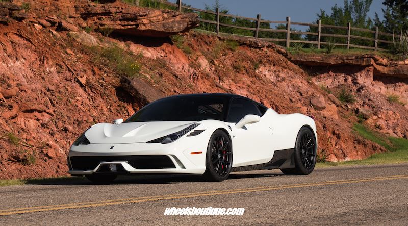 Ferrari 458 Speciale | Bianco Avus | on HRE RC103 | Satin Black