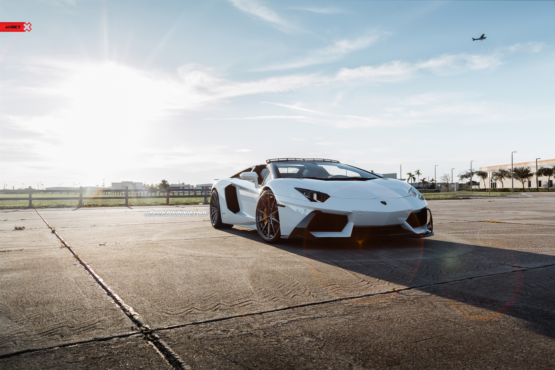 Lamborghini Aventador Roadster | | on ANRKY AN28 | Brushed Dark Clear