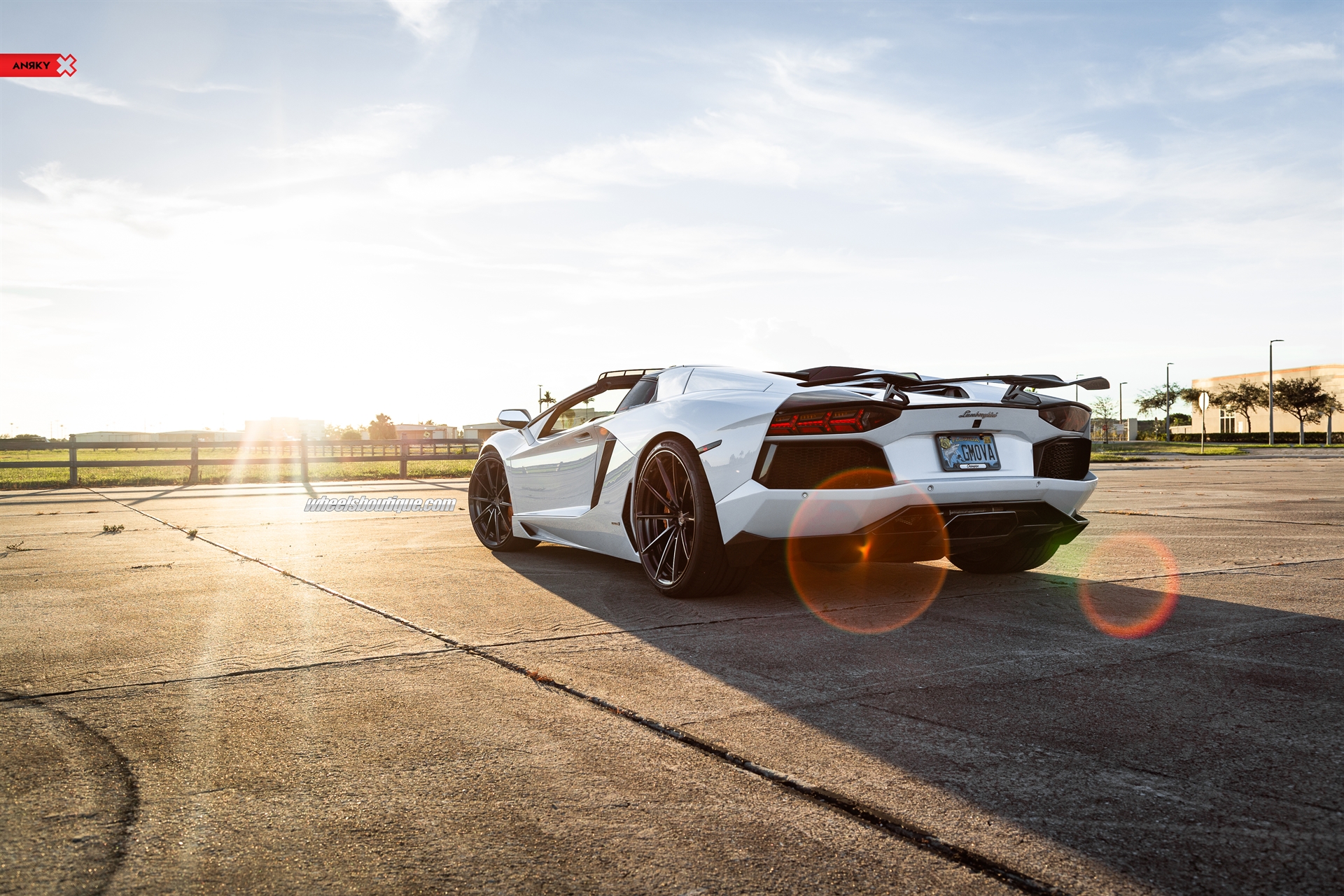 Lamborghini Aventador Roadster | | on ANRKY AN28 | Brushed Dark Clear