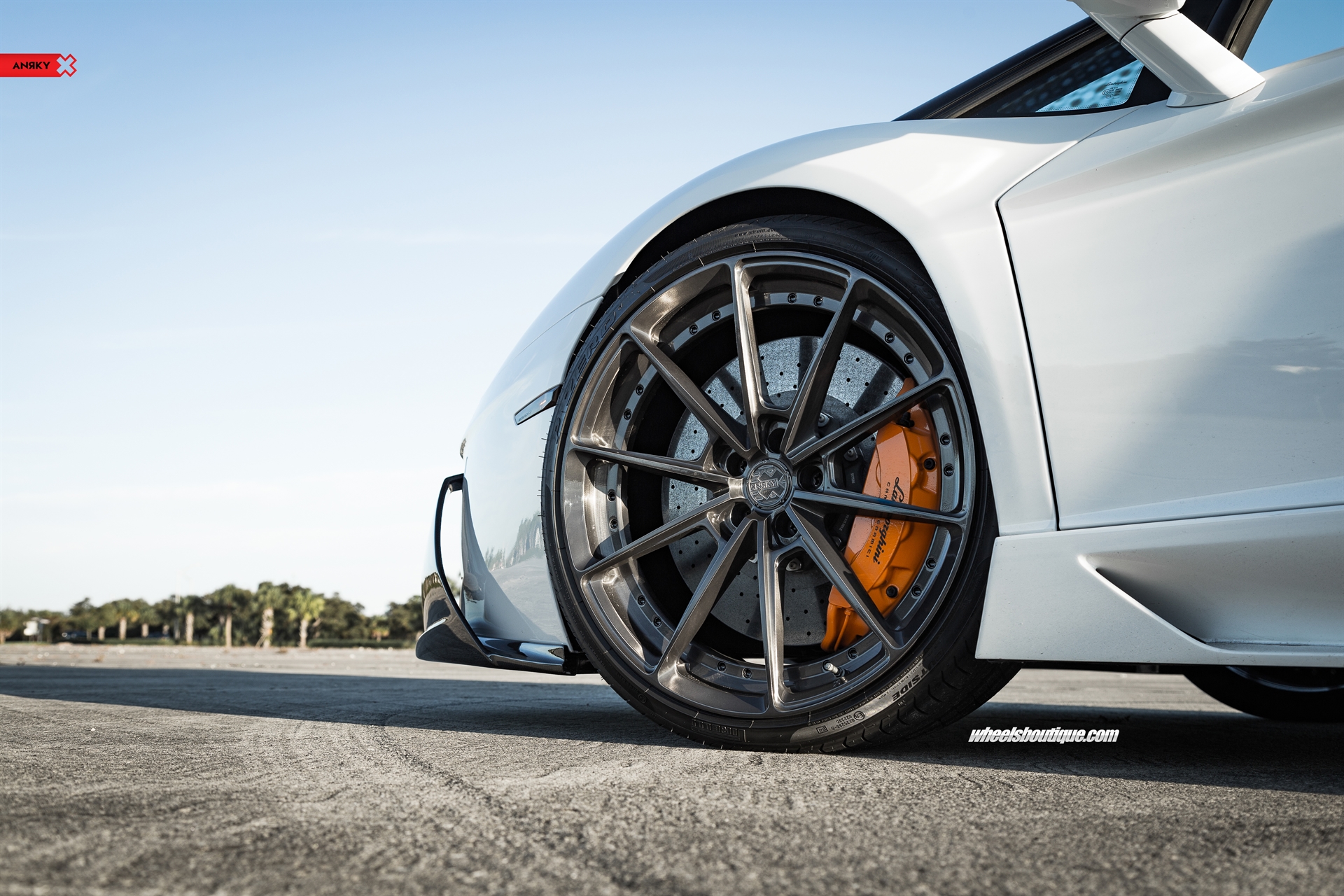 Lamborghini Aventador Roadster | | on ANRKY AN28 | Brushed Dark Clear