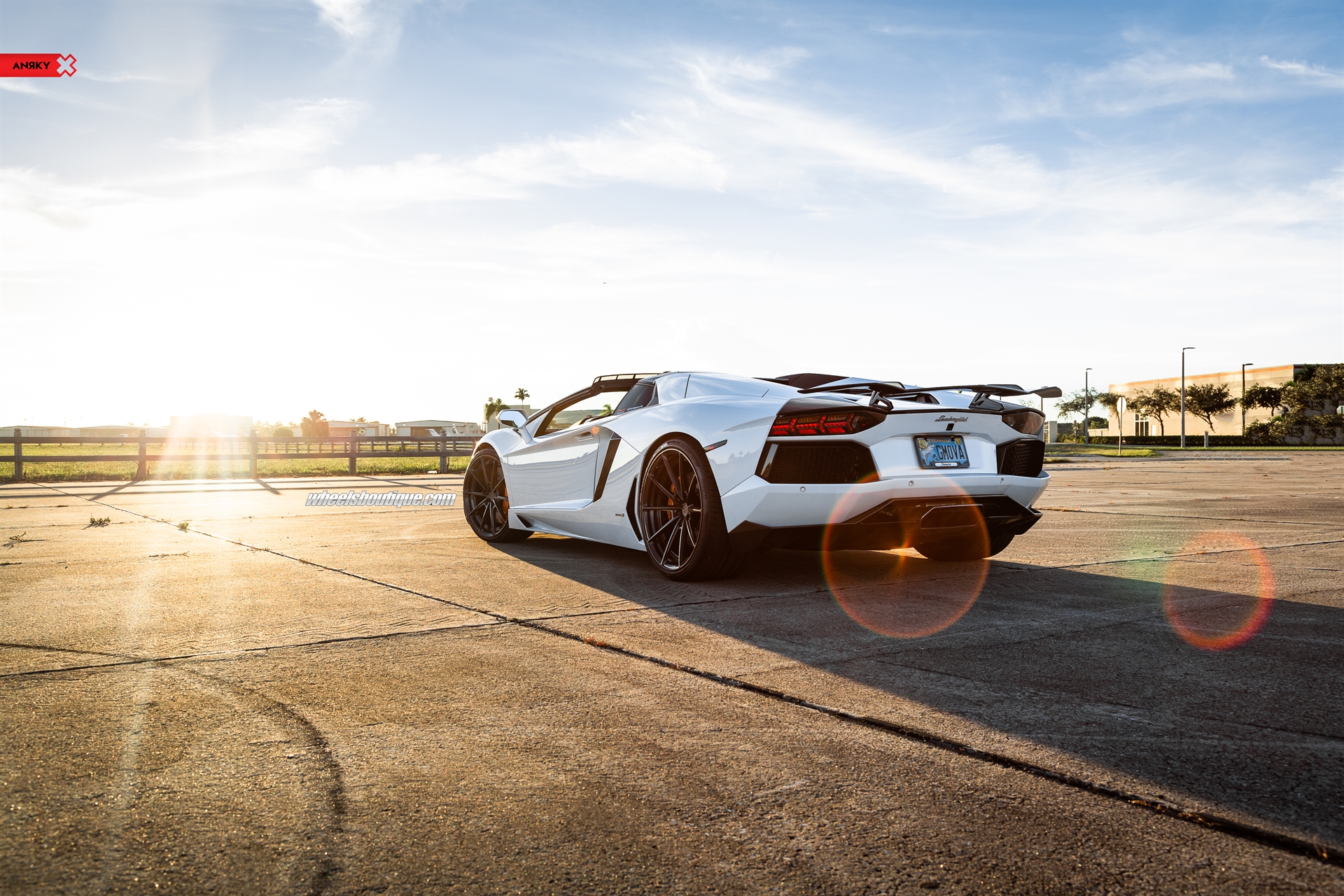 Lamborghini Aventador Roadster | | on ANRKY AN28 | Brushed Dark Clear