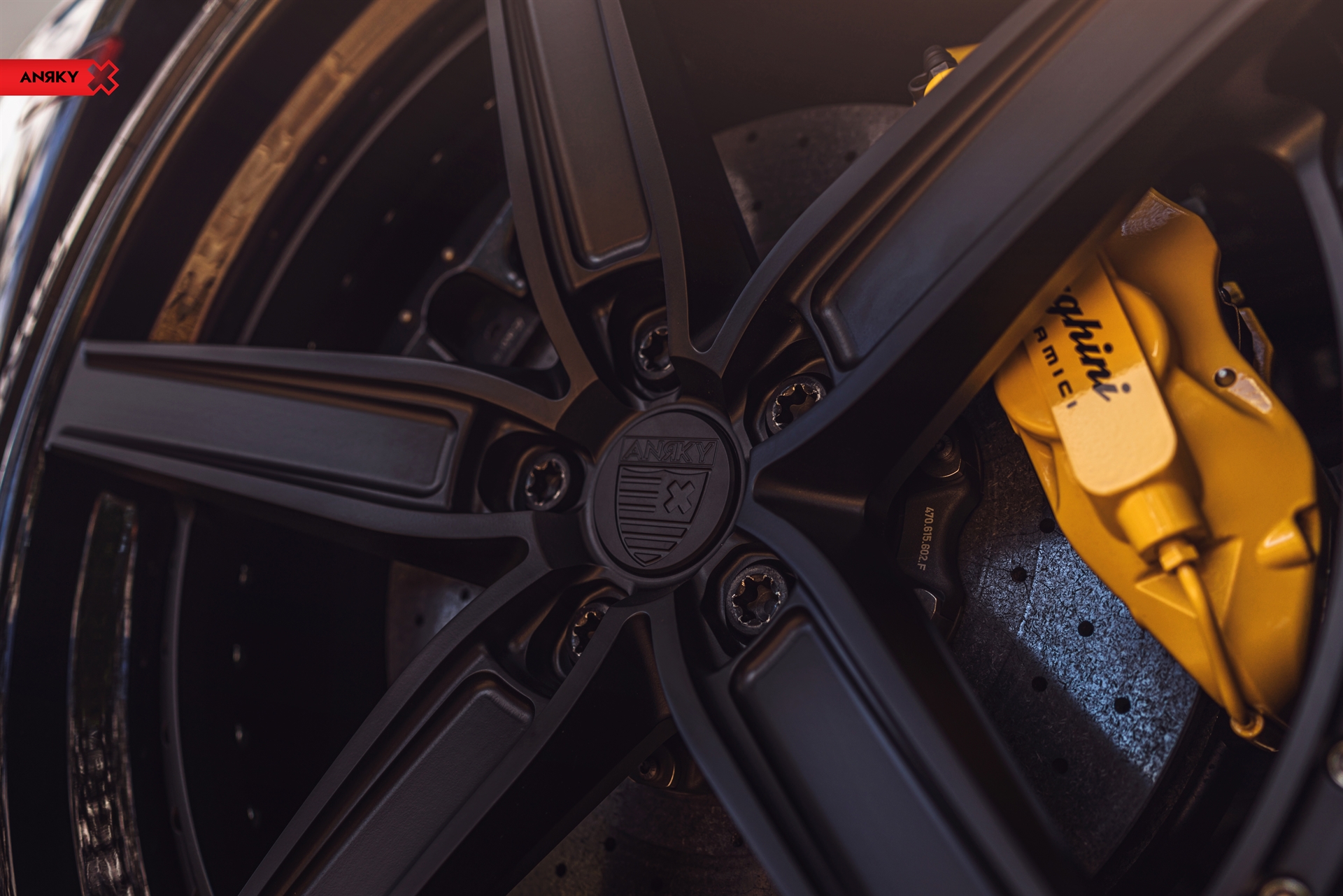 Lamborghini Aventador |  | on ANRKY AN35 | Satin Black