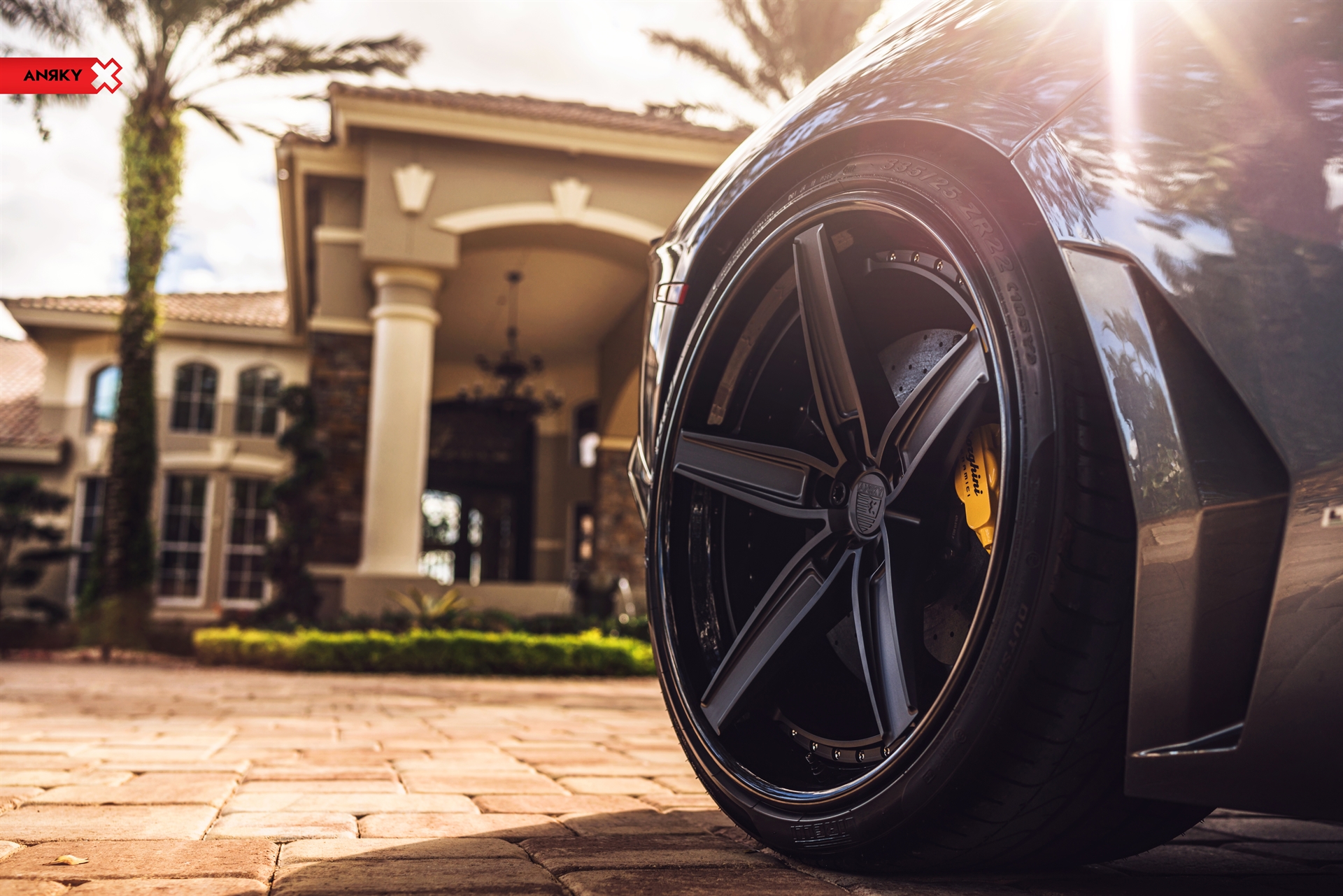Lamborghini Aventador |  | on ANRKY AN35 | Satin Black