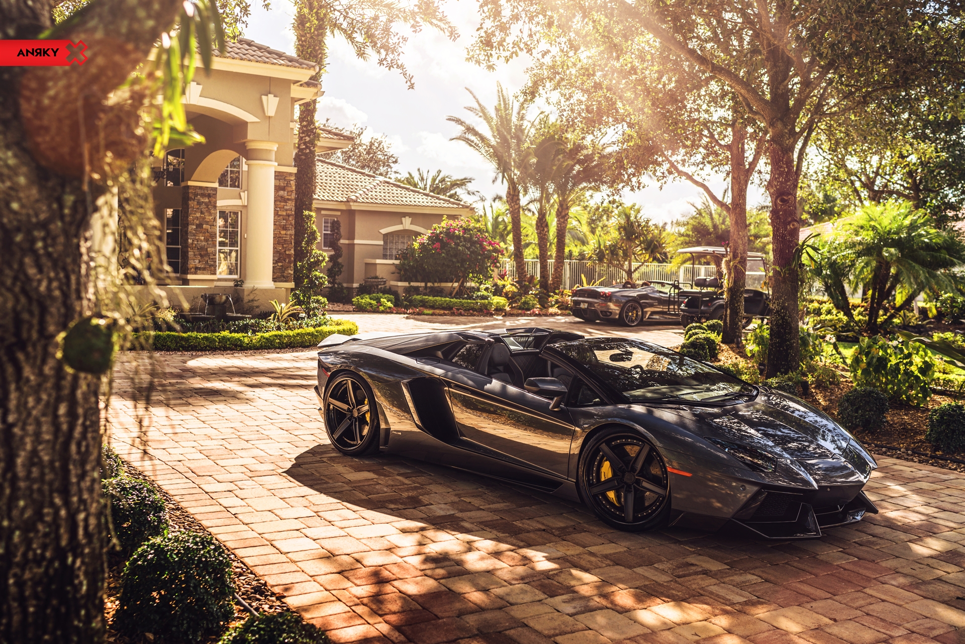 Lamborghini Aventador |  | on ANRKY AN35 | Satin Black