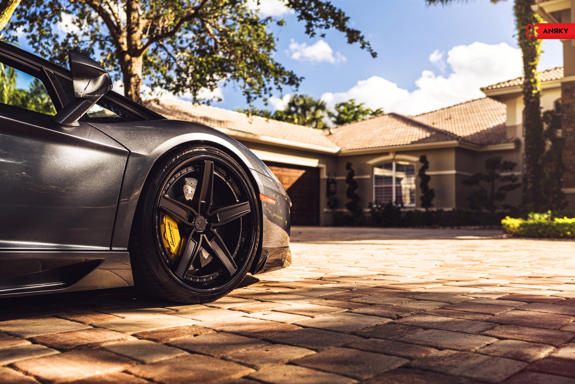 Lamborghini Aventador |  | on ANRKY AN35 | Satin Black