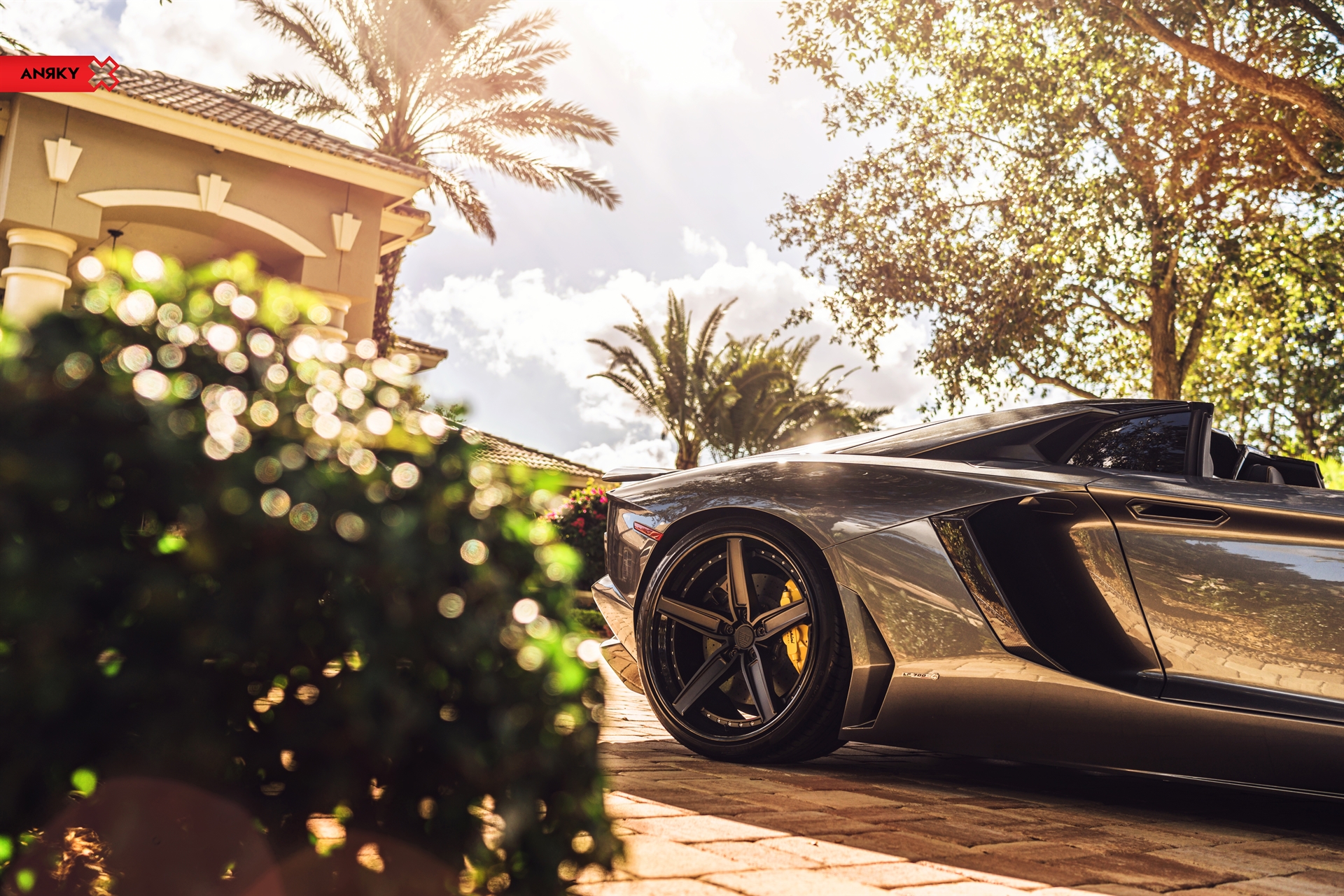 Lamborghini Aventador |  | on ANRKY AN35 | Satin Black