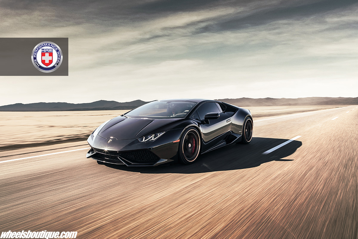 Lamborghini Huracan | | on HRE S201 | Two-Tone: Brushed Gold Clear Face + Gloss Black Window 