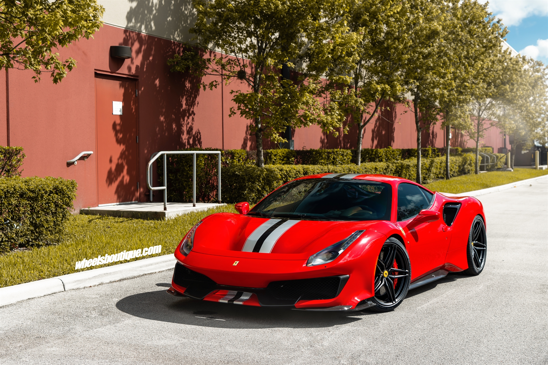 Ferrari 488 Pista | Rosso Corsa | on HRE P107SC | Satin Black