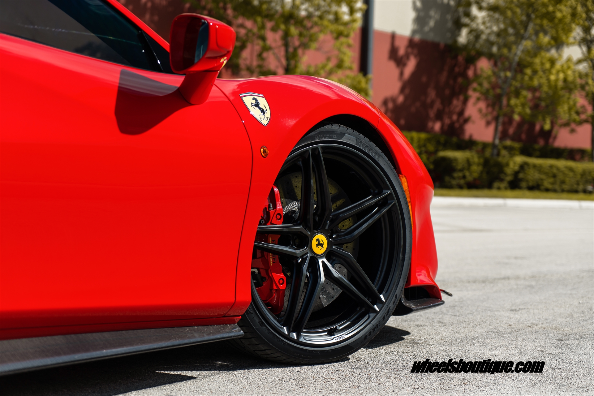 Ferrari 488 Pista | Rosso Corsa | on HRE P107SC | Satin Black