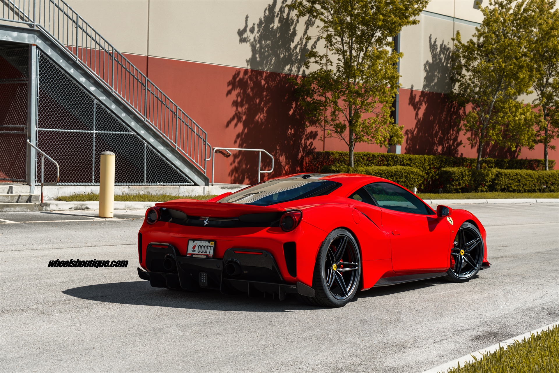 Ferrari 488 Pista | Rosso Corsa | on HRE P107SC | Satin Black