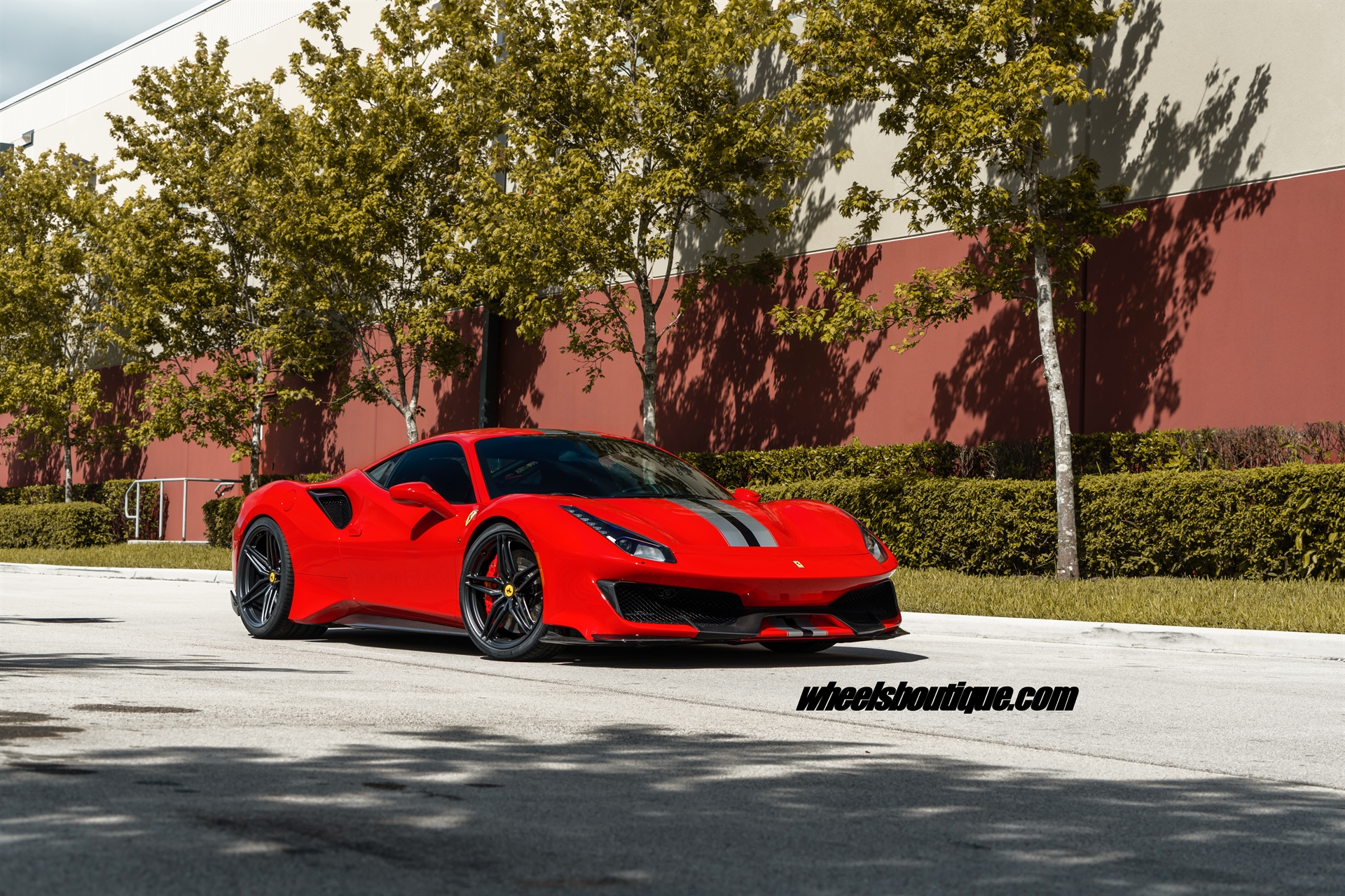 Ferrari 488 Pista | Rosso Corsa | on HRE P107SC | Satin Black