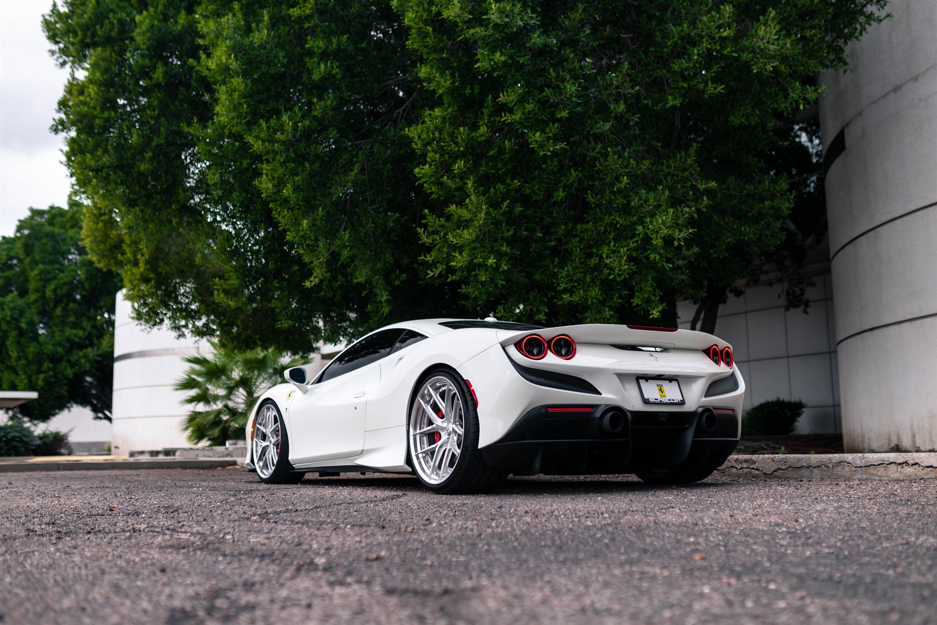 Ferrari F8 | Bianco Avus | HRE S101SC | Brushed Clear