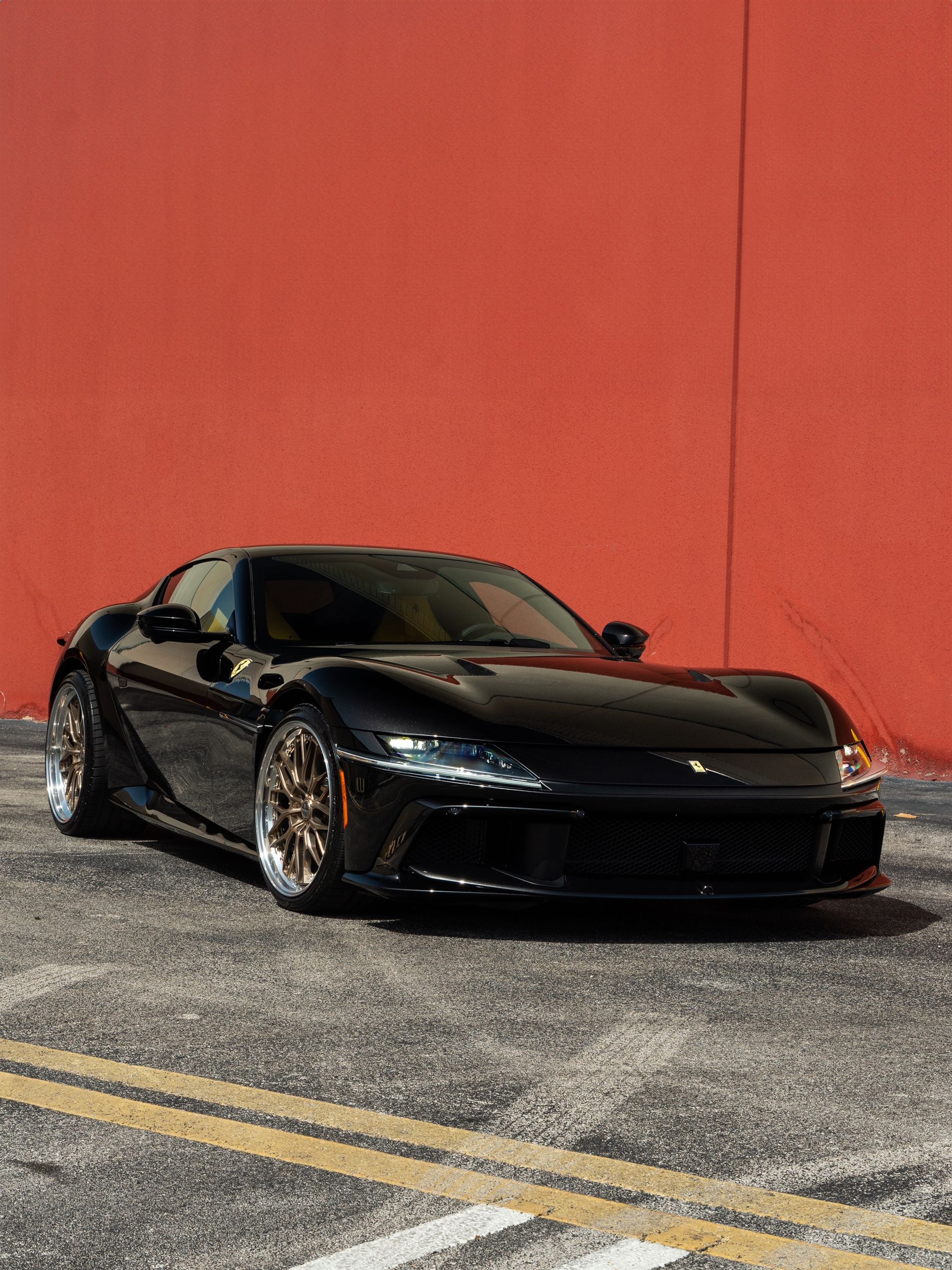 Ferrari 12 Cilindri | Nero Daytona | on ANRKY RS1 | Mirror Polished Champagne