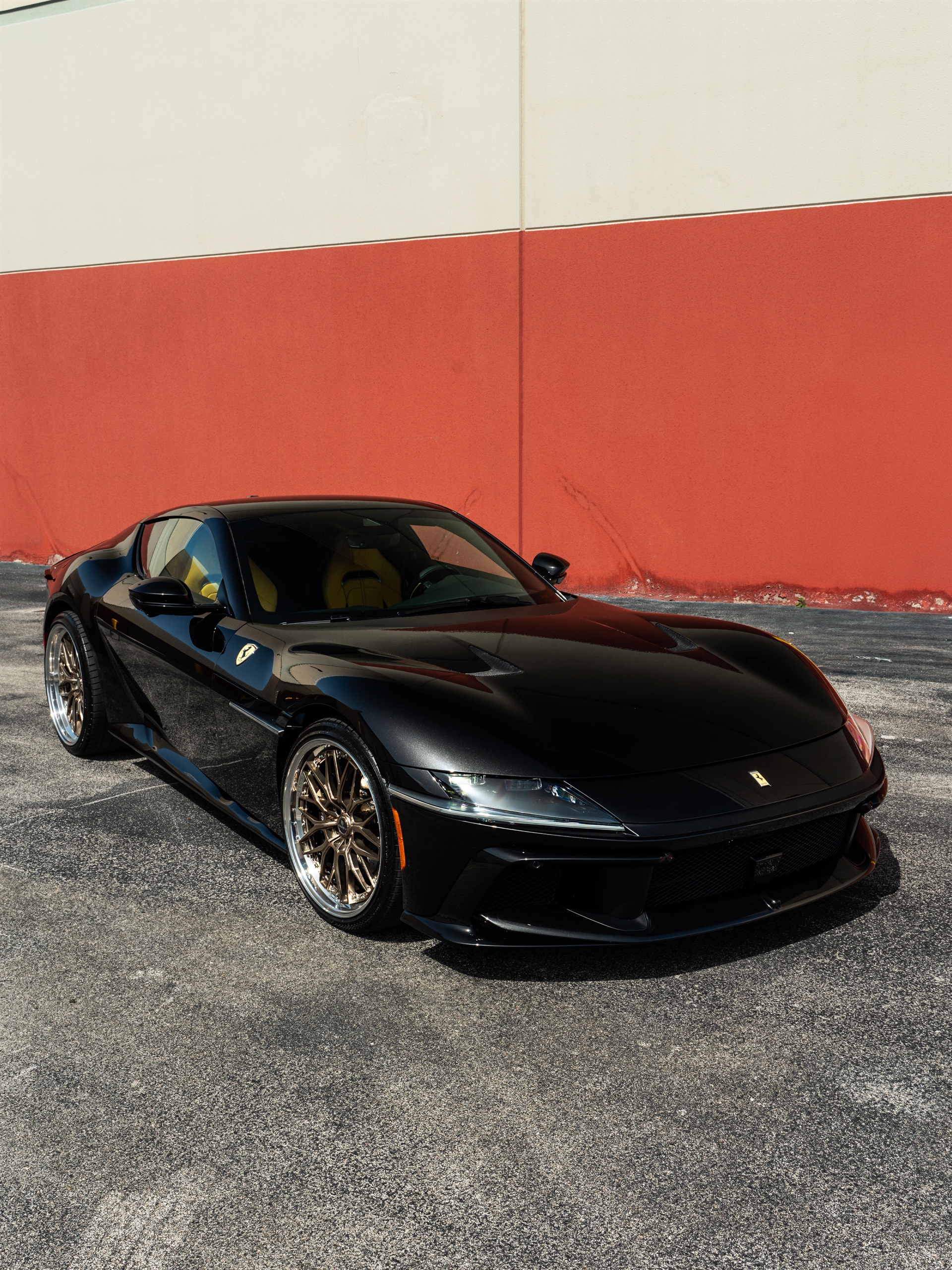Ferrari 12 Cilindri | Nero Daytona | on ANRKY RS1 | Mirror Polished Champagne