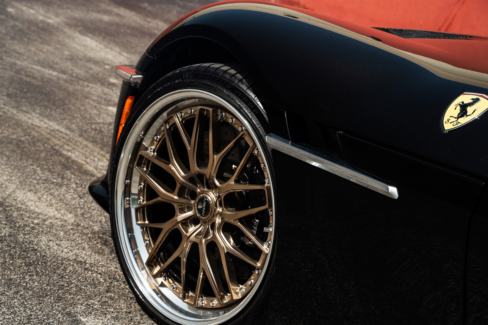 Ferrari 12 Cilindri | Nero Daytona | on ANRKY RS1 | Mirror Polished Champagne