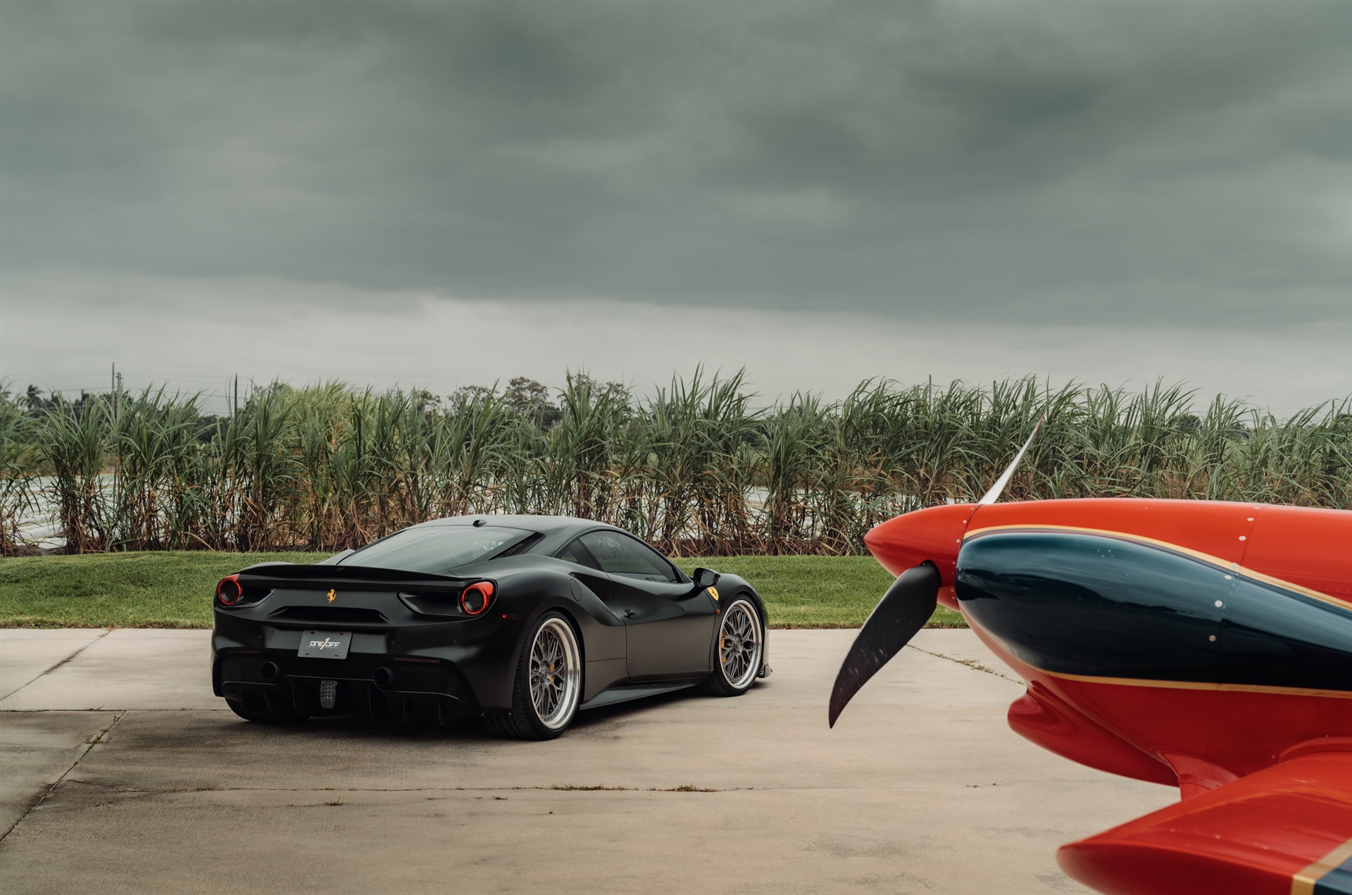 Ferrari 488 GTB | Nero Opaco | on 1886 S001 Wheels | Double Dark Tint