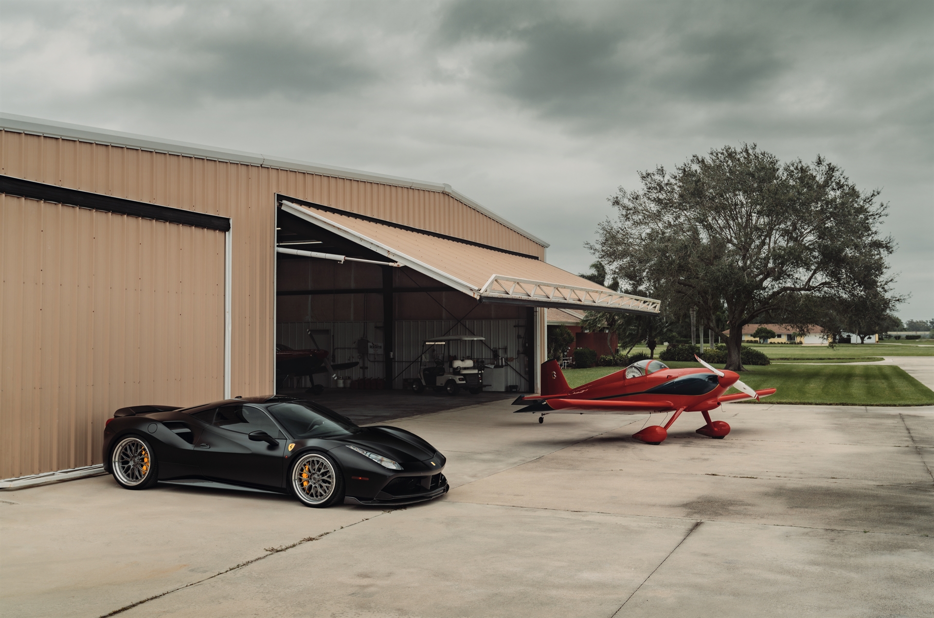 Ferrari 488 GTB | Nero Opaco | on 1886 S001 Wheels | Double Dark Tint