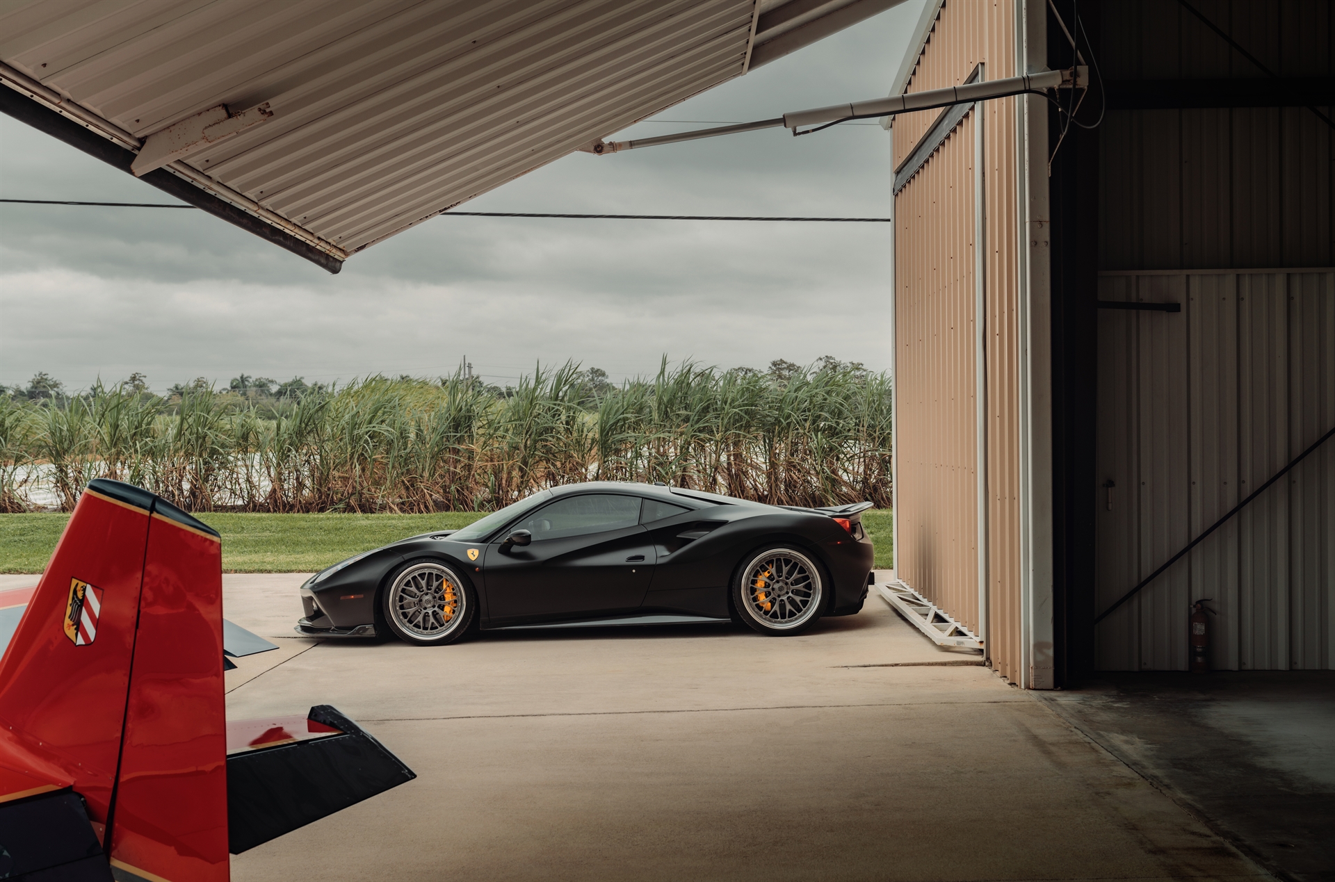 Ferrari 488 GTB | Nero Opaco | on 1886 S001 Wheels | Double Dark Tint