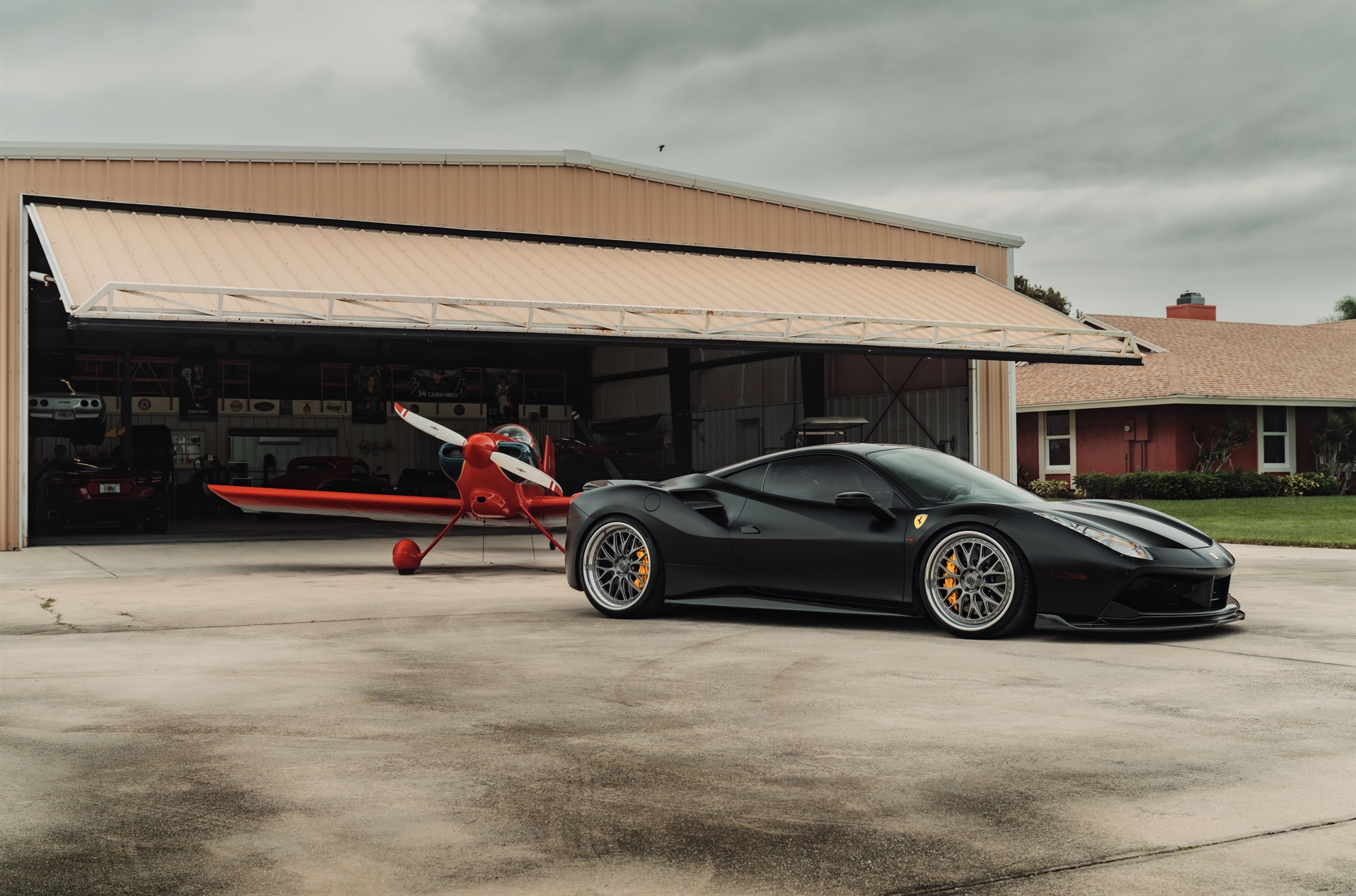 Ferrari 488 GTB | Nero Opaco | on 1886 S001 Wheels | Double Dark Tint