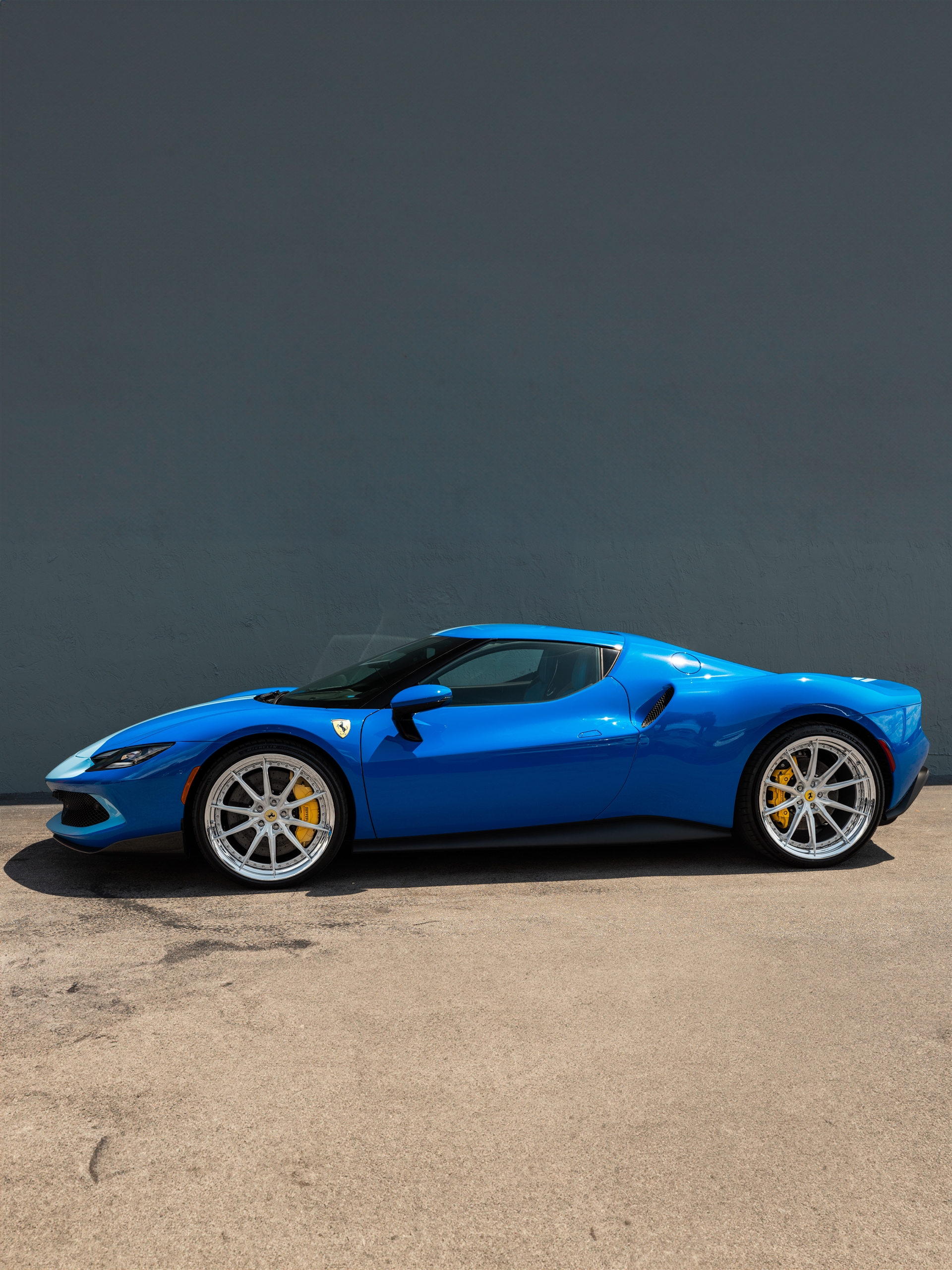 Ferrari 296 GTB | Azzurro Dino | HRE S104SC | Brushed Clear