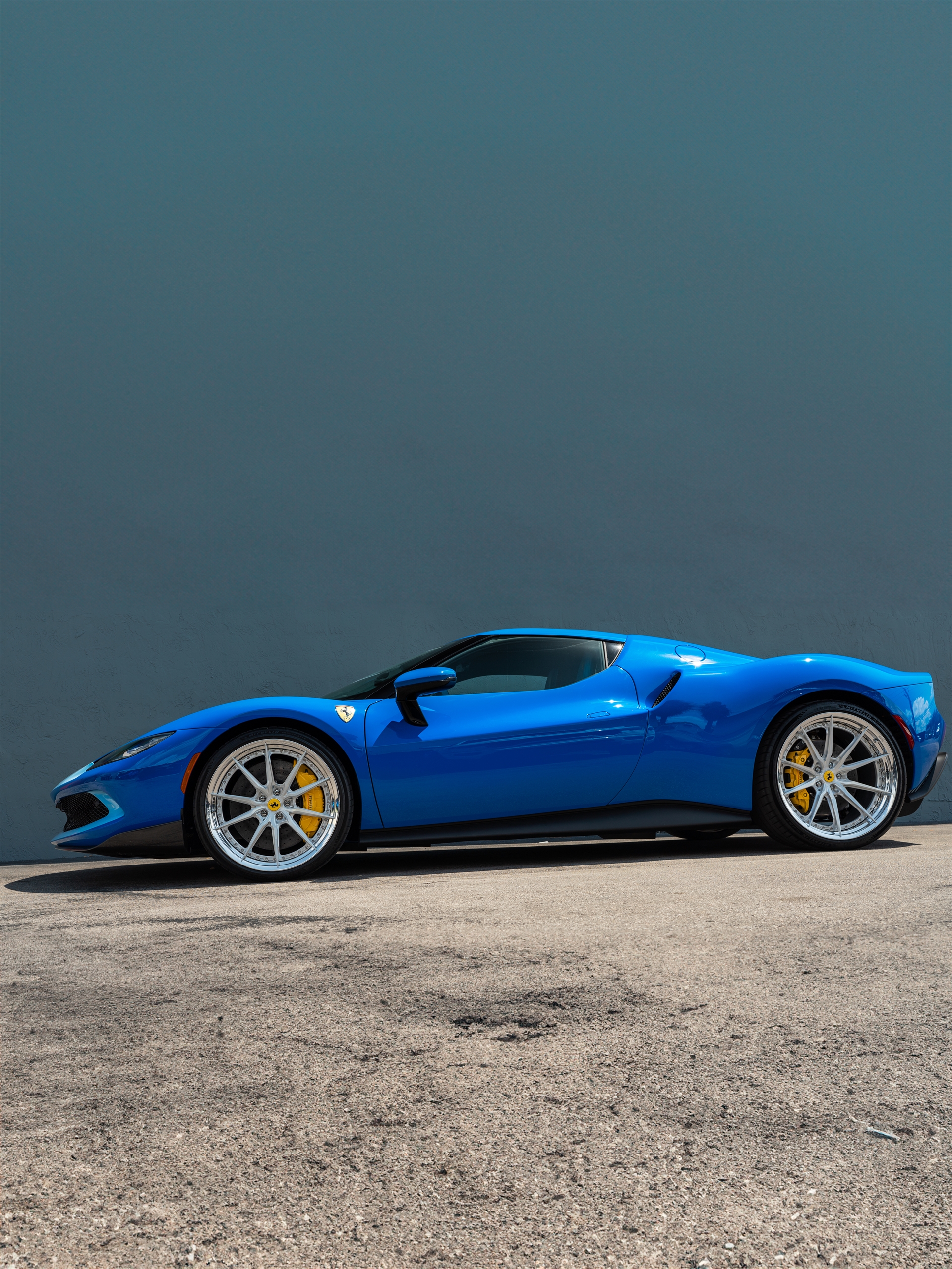 Ferrari 296 GTB | Azzurro Dino | HRE S104SC | Brushed Clear