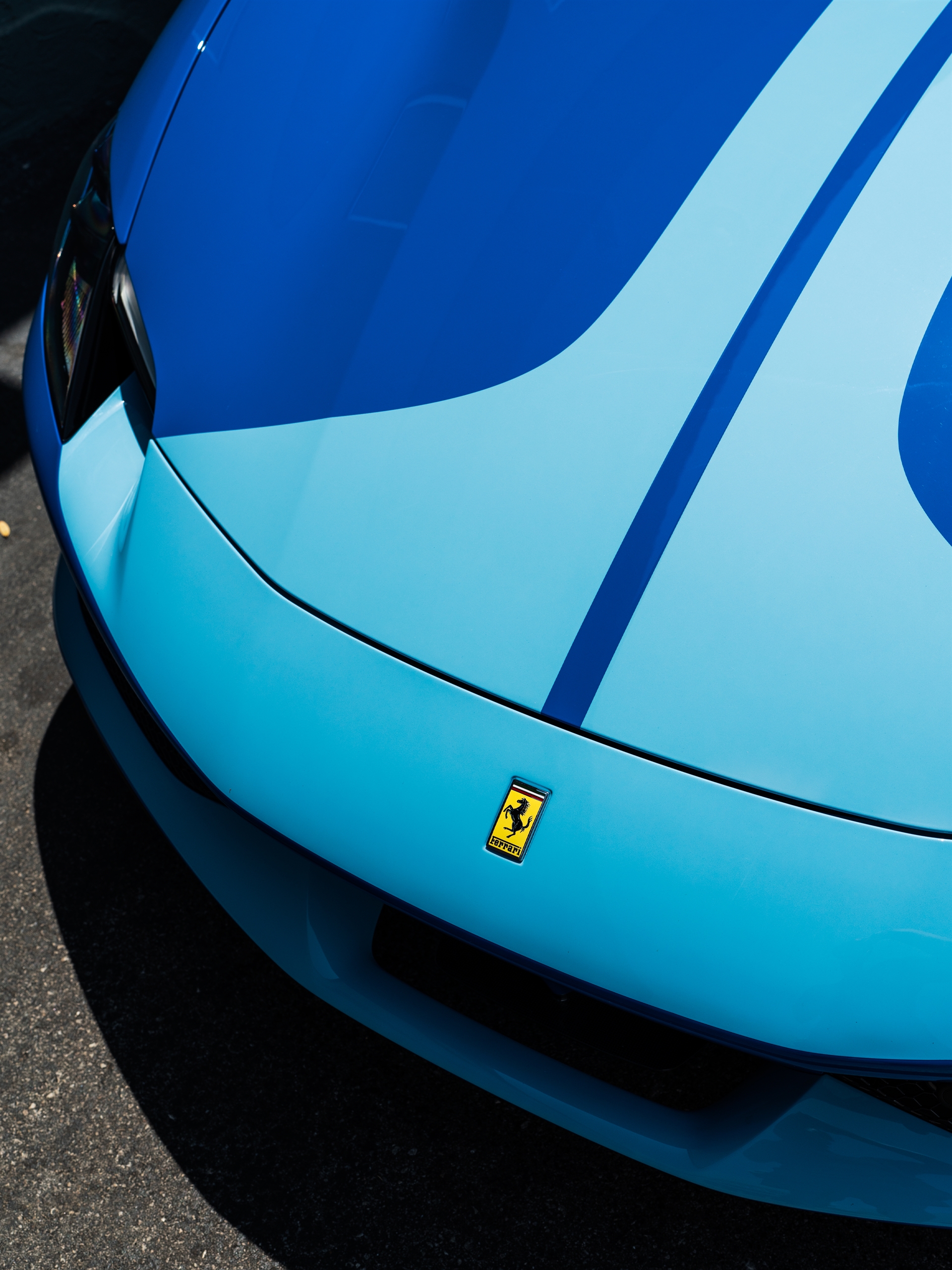 Ferrari 296 GTB | Azzurro Dino | HRE S104SC | Brushed Clear