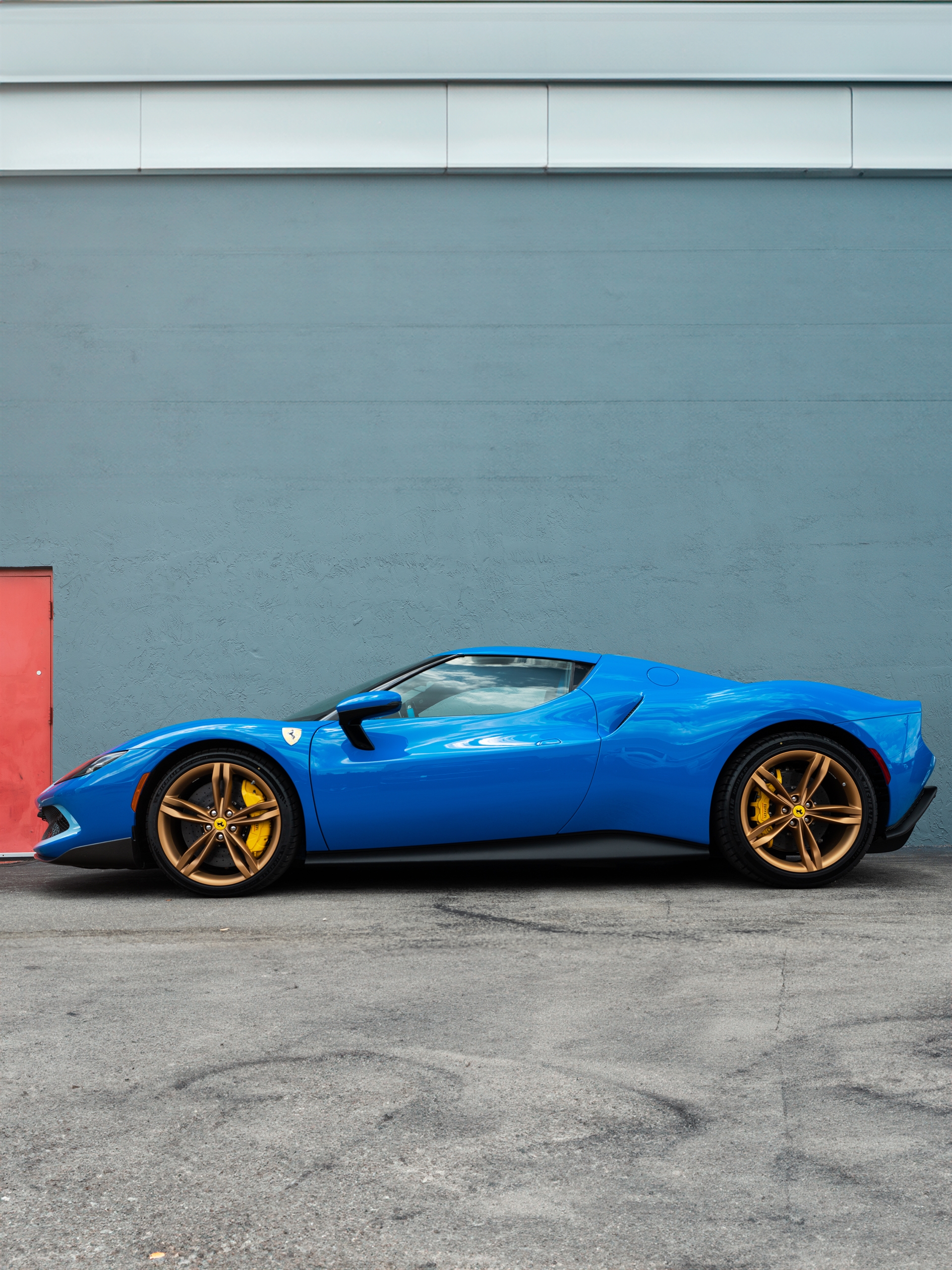 Ferrari 296 GTB | Azzurro Dino | HRE S104SC | Brushed Clear