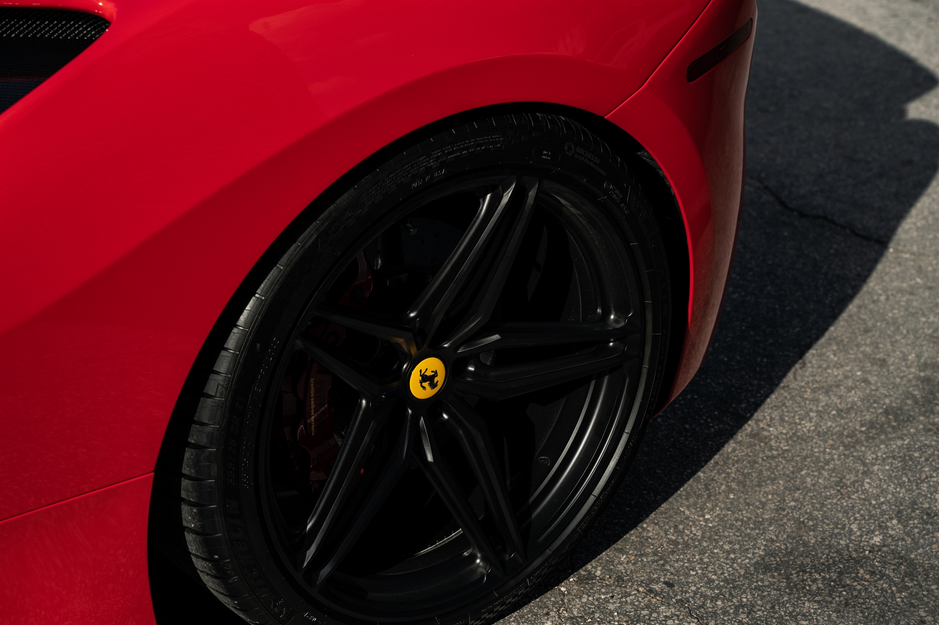 Ferrari 488 Spider | Rosso Corza | on HRE P107SC | Satin Black