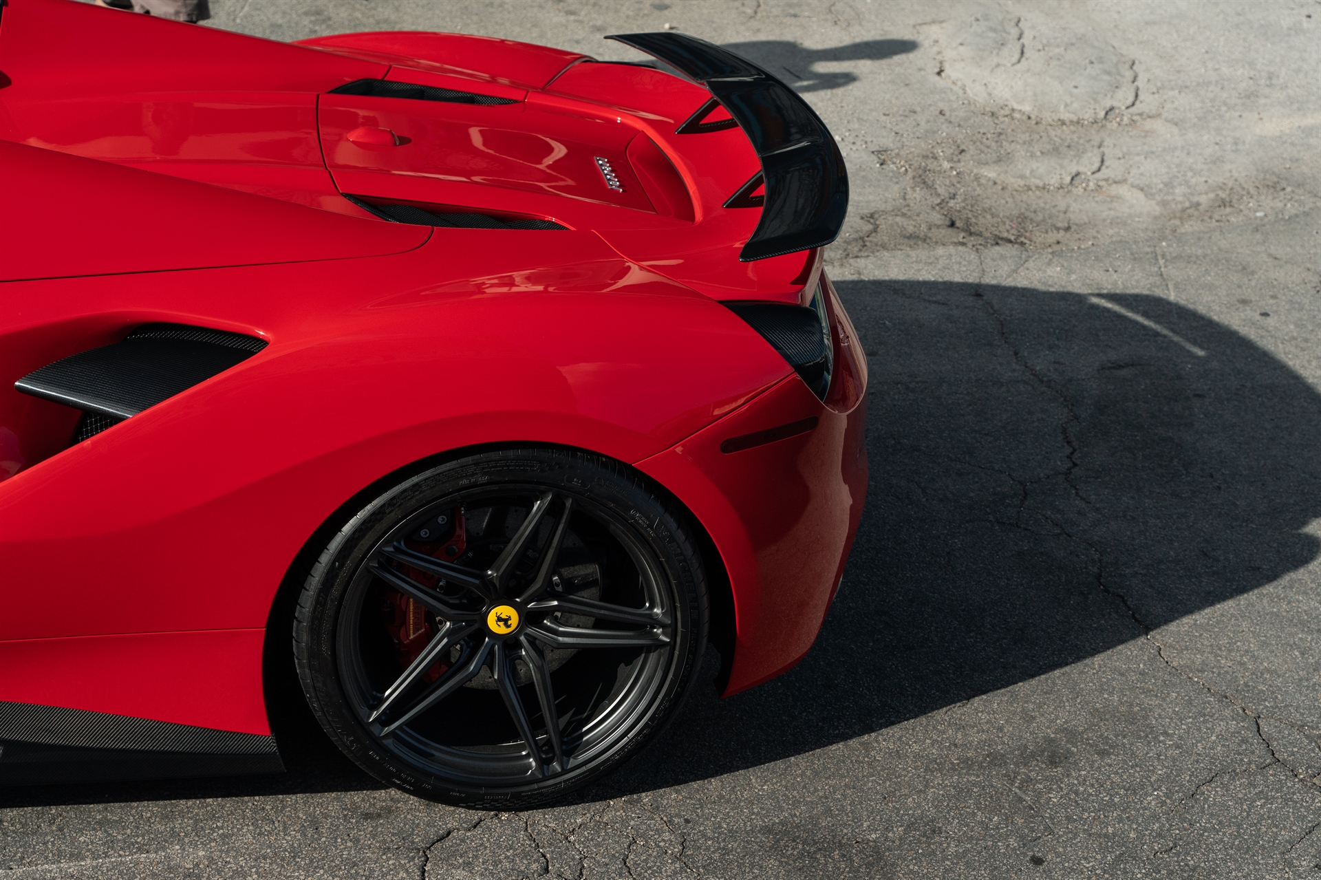 Ferrari 488 Spider | Rosso Corza | on HRE P107SC | Satin Black