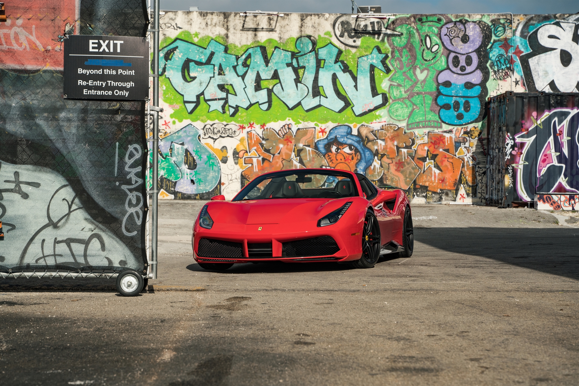 Ferrari 488 Spider | Rosso Corza | on HRE P107SC | Satin Black